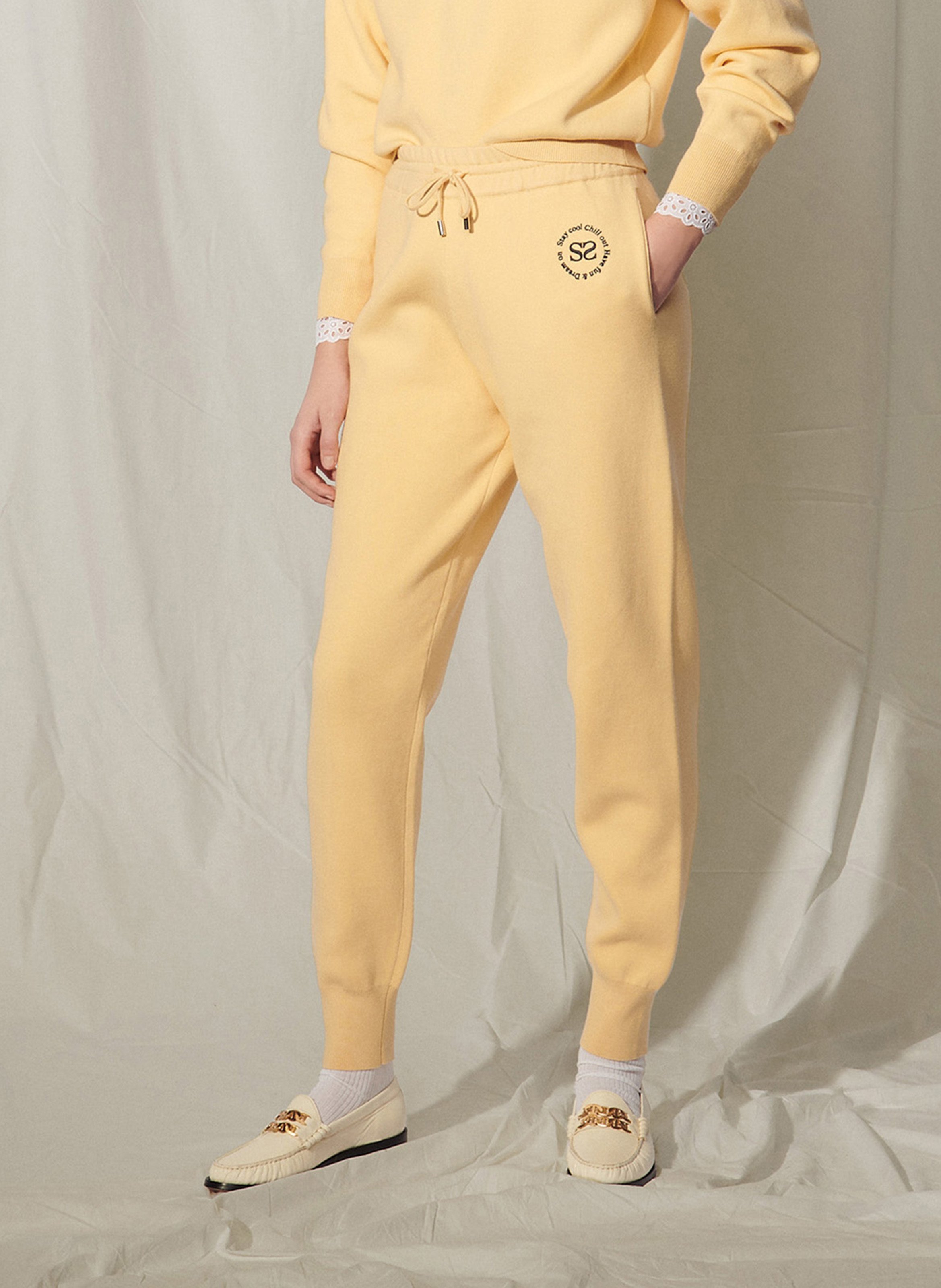 track pants yellow