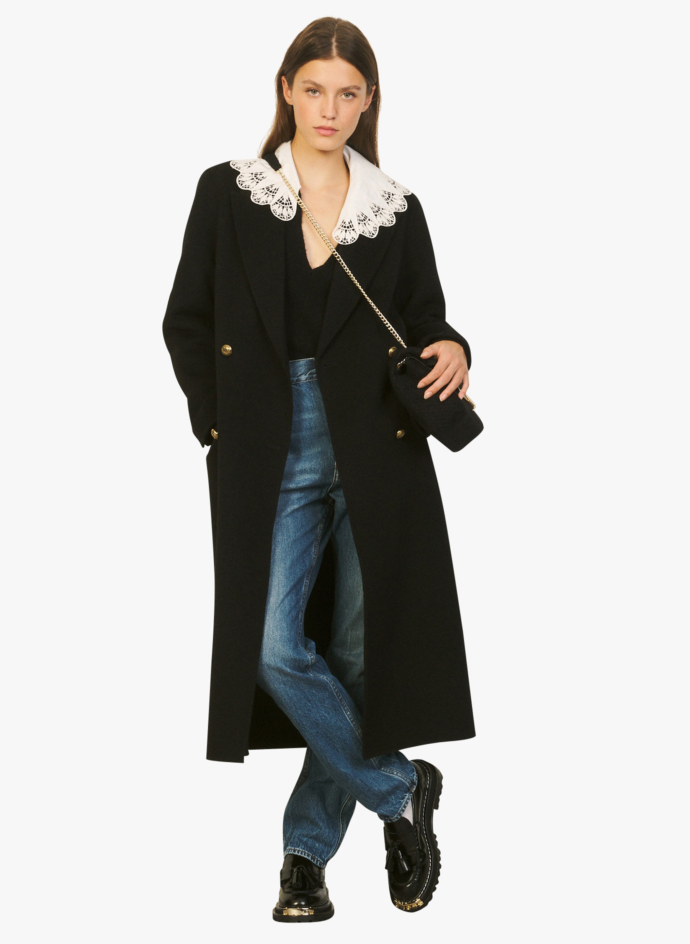 collar wool coat