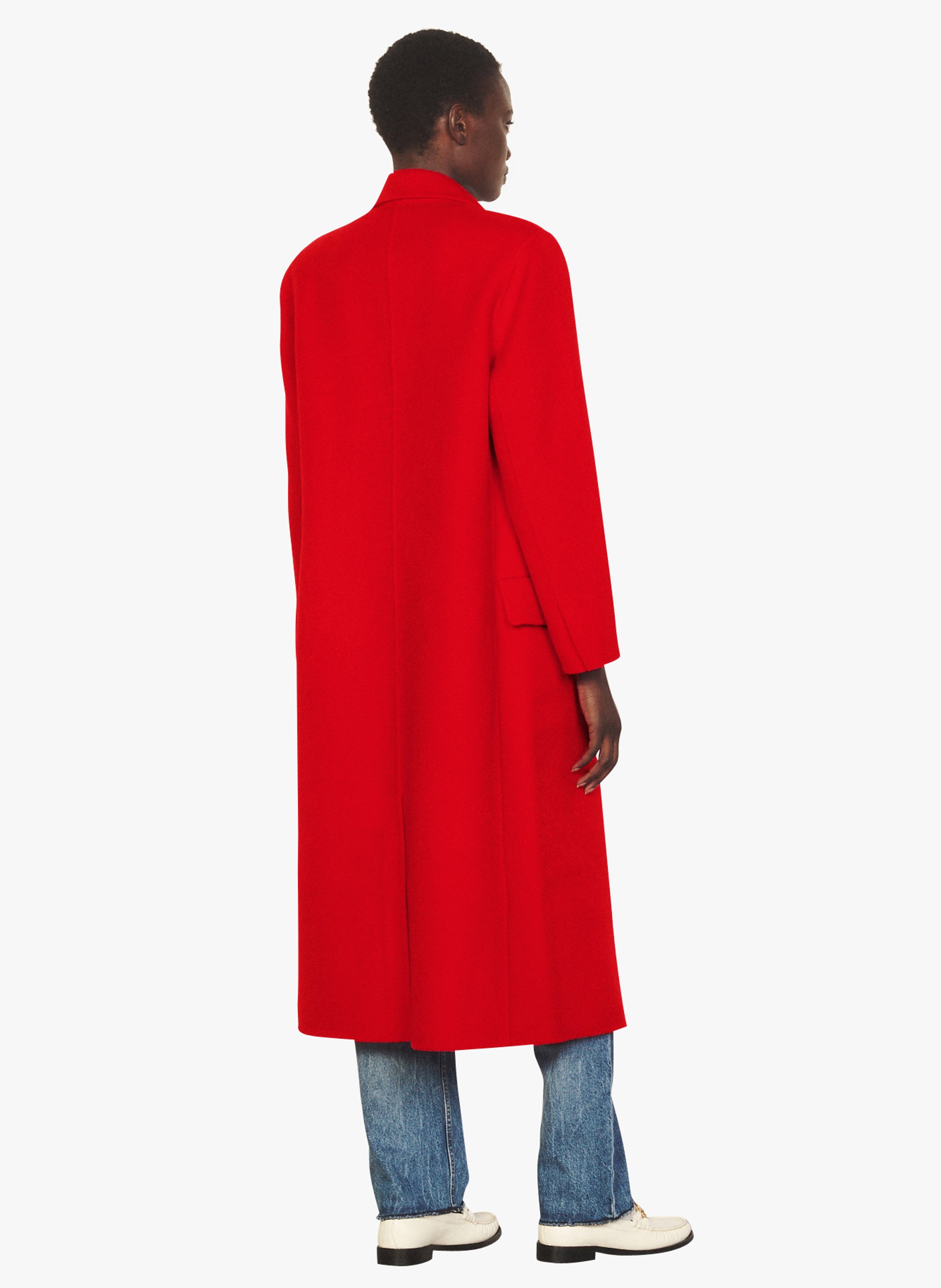 sandro red coat