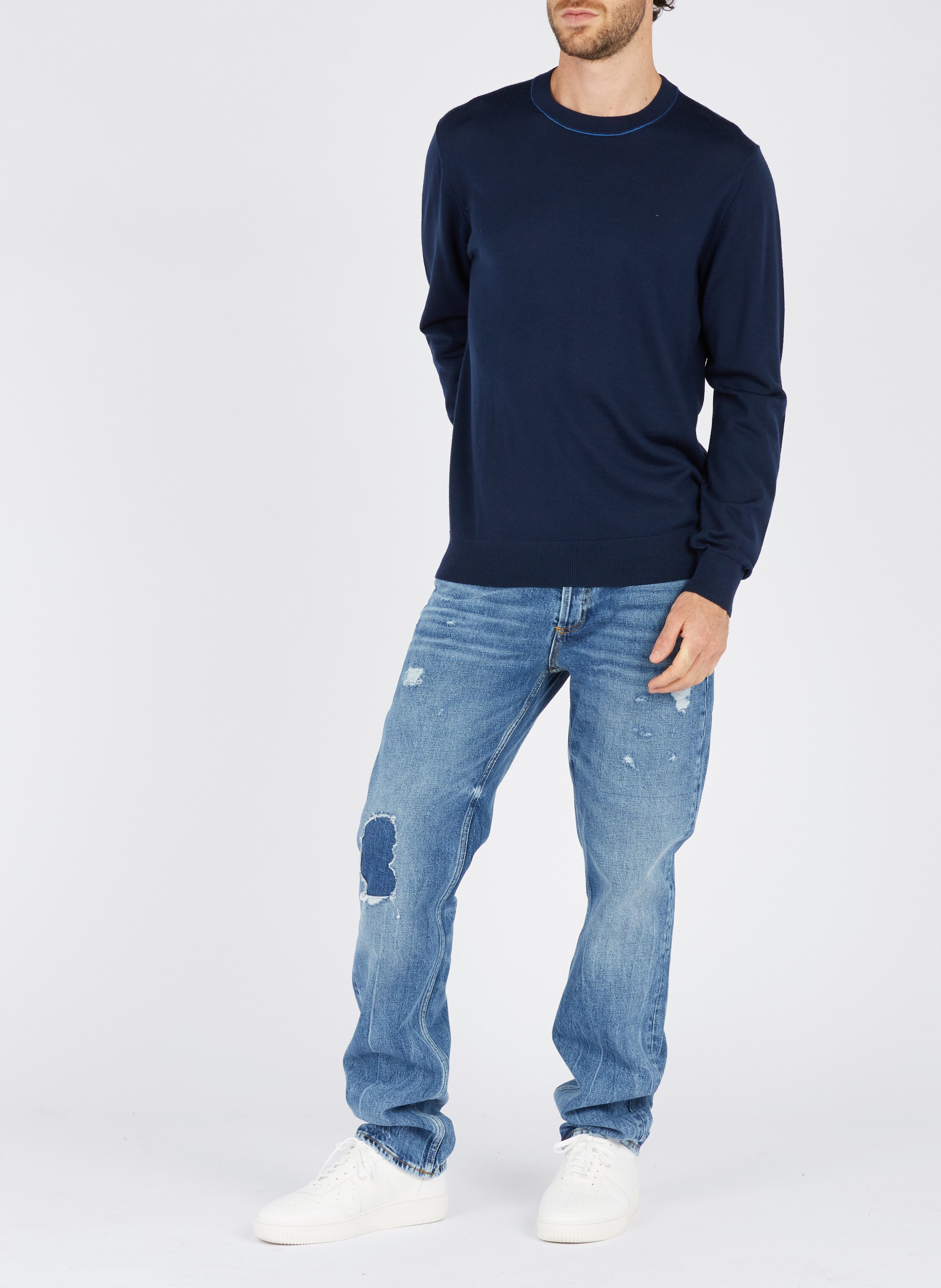 sandro leather sneakers