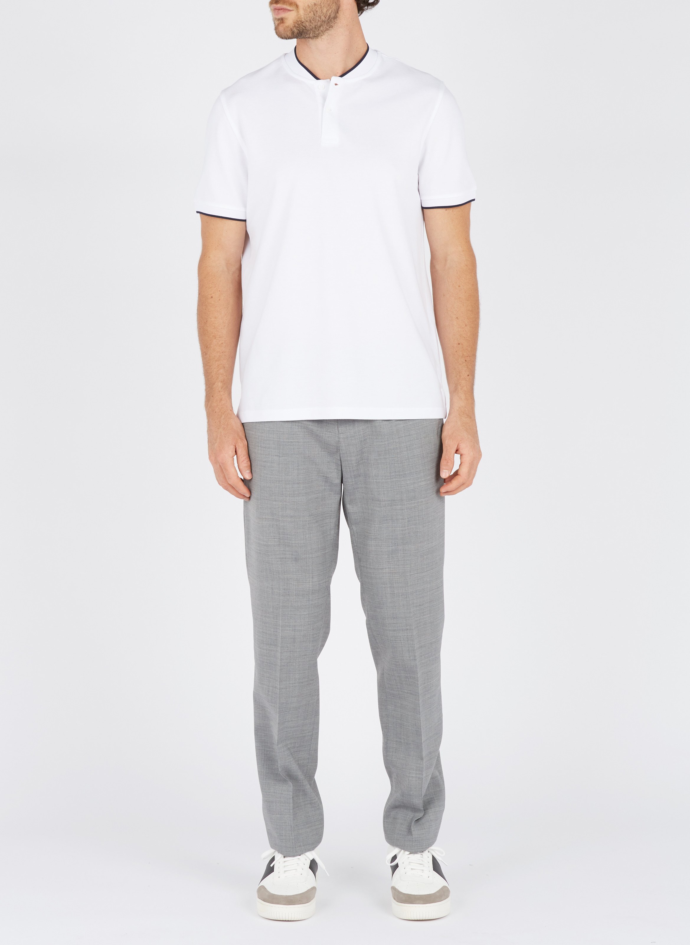 sandro leather sneakers