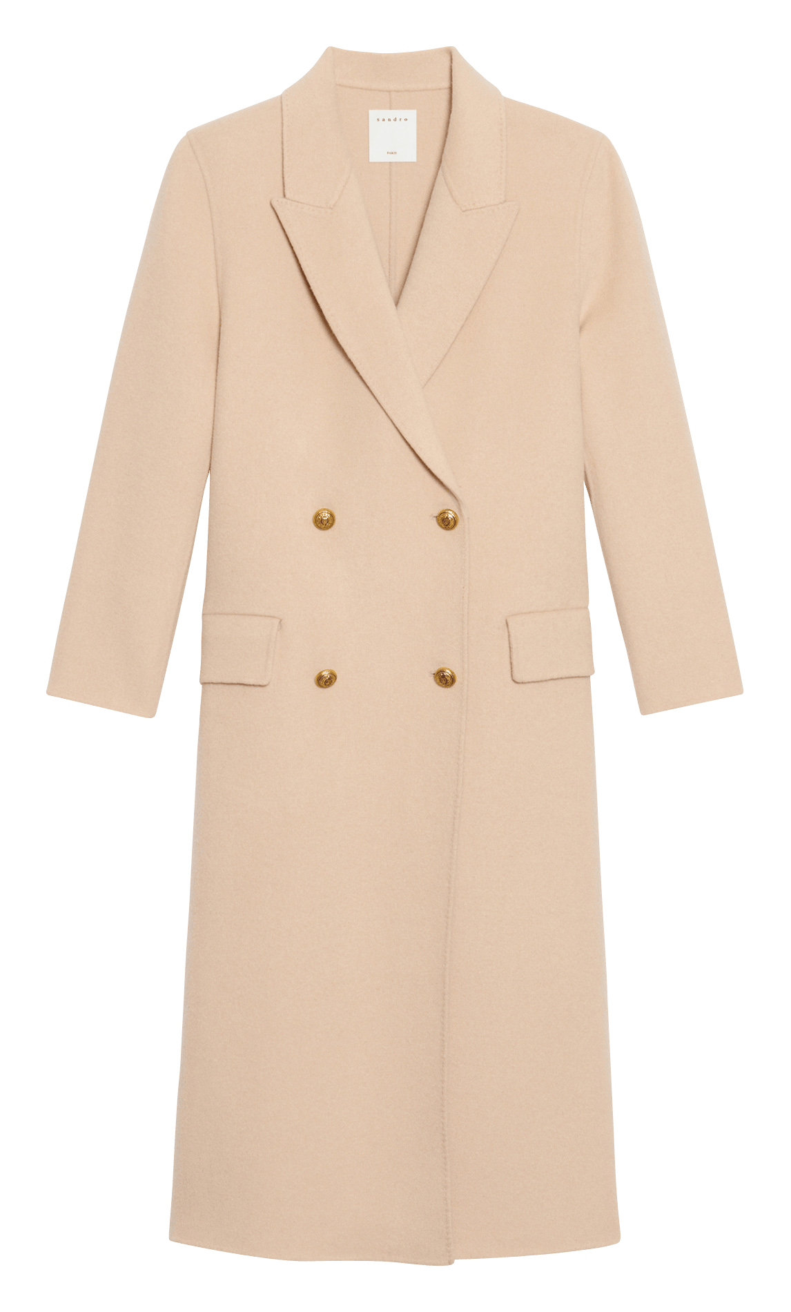 sandro pink coat