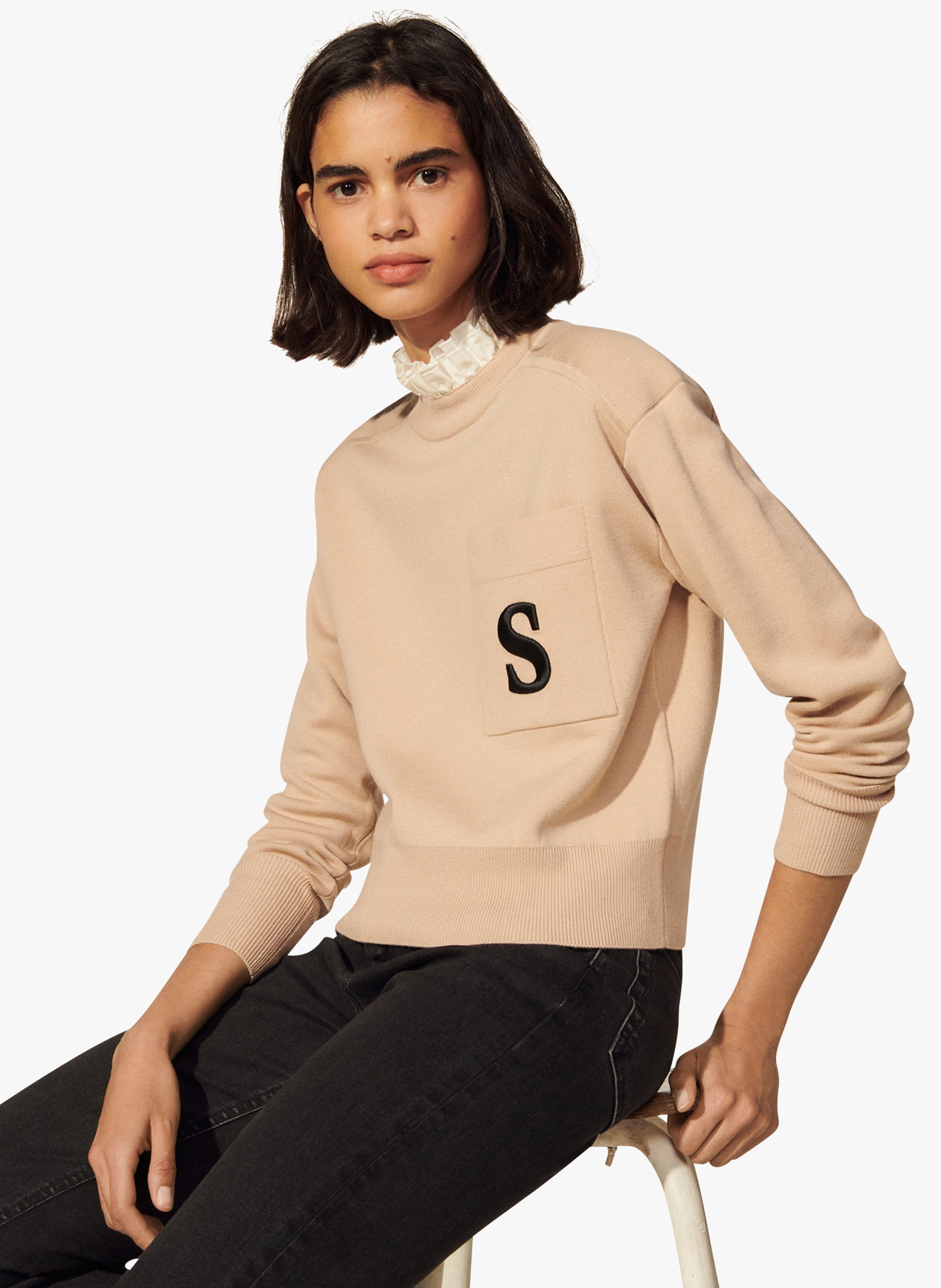 sandro only love sweater