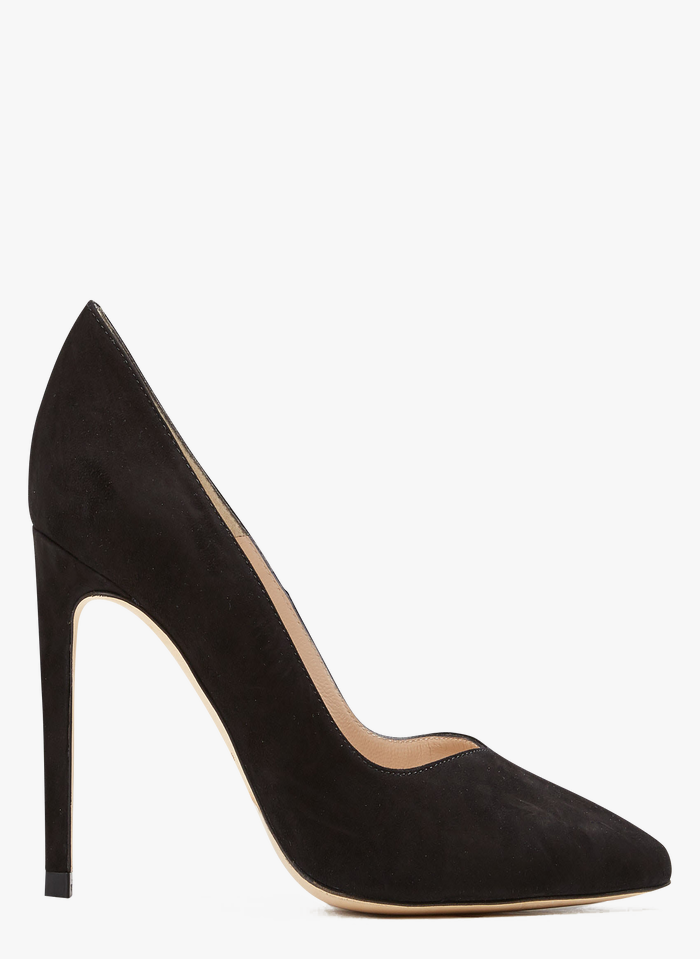 Pointed-toe Leather High Heels Noir Sandro - Women | Place des Tendances
