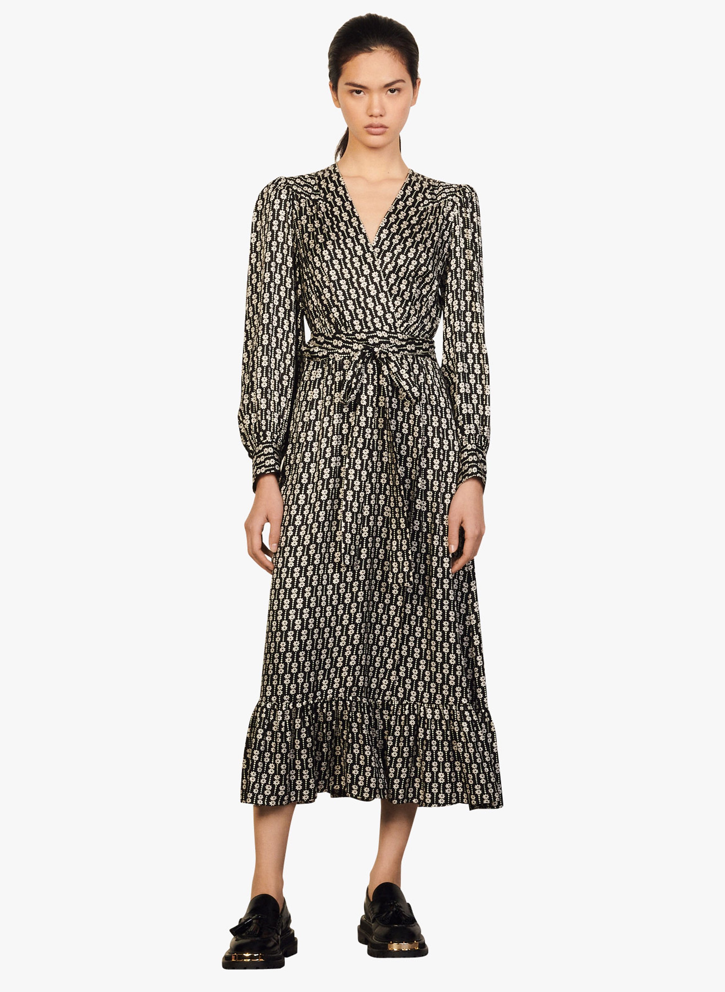 sandro wrap dress