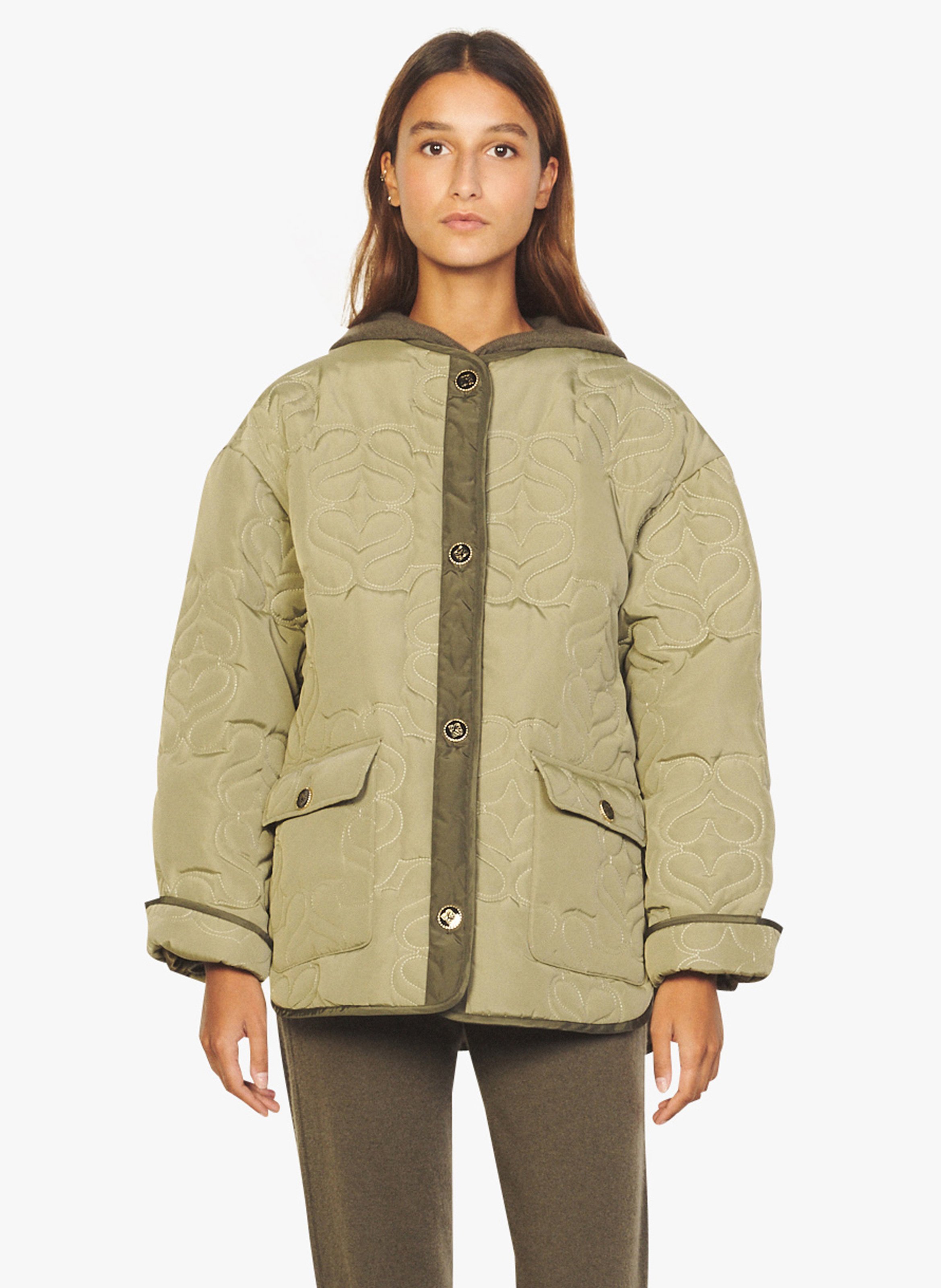 sandro green jacket