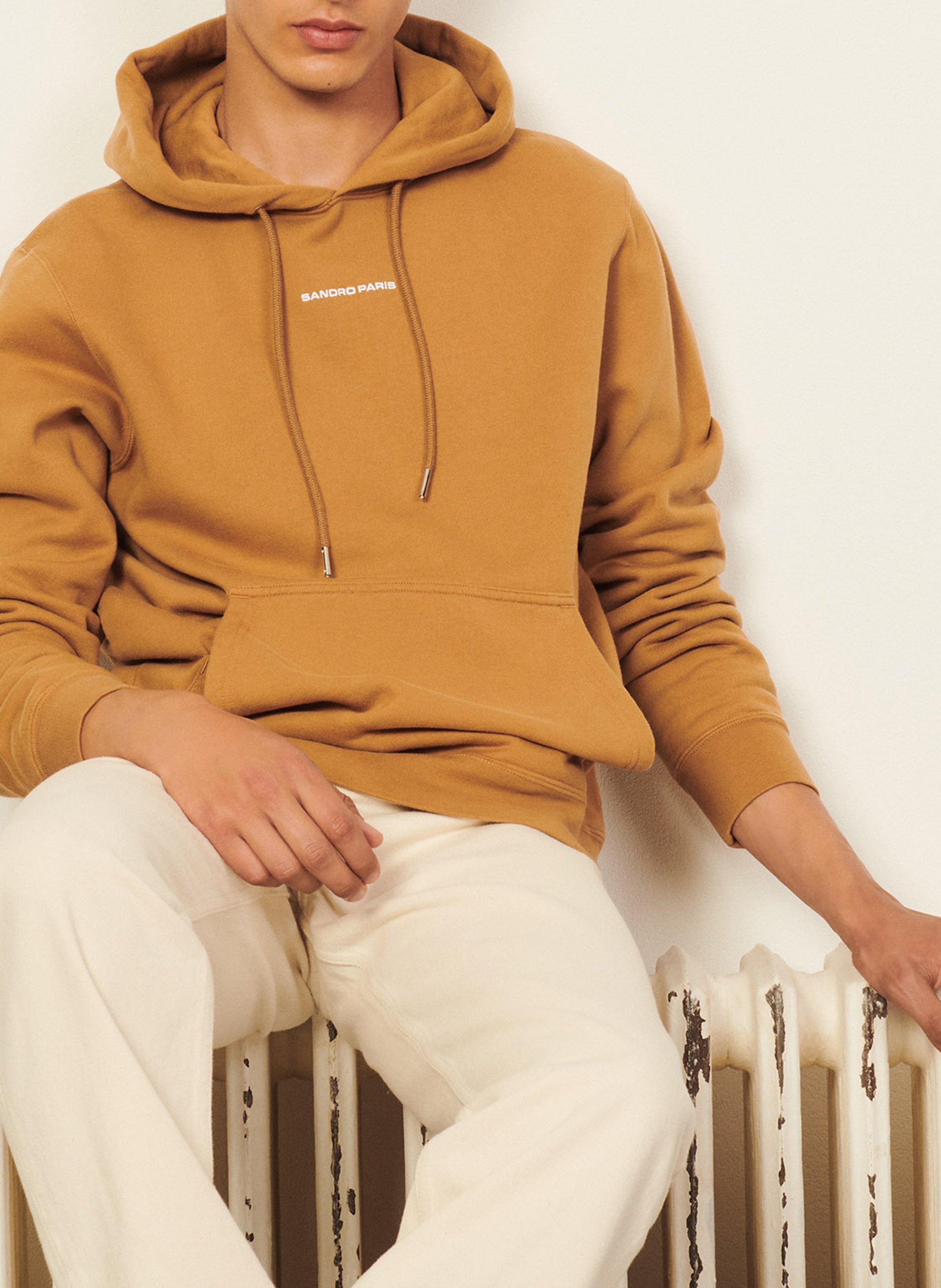 sandro orange hoodie