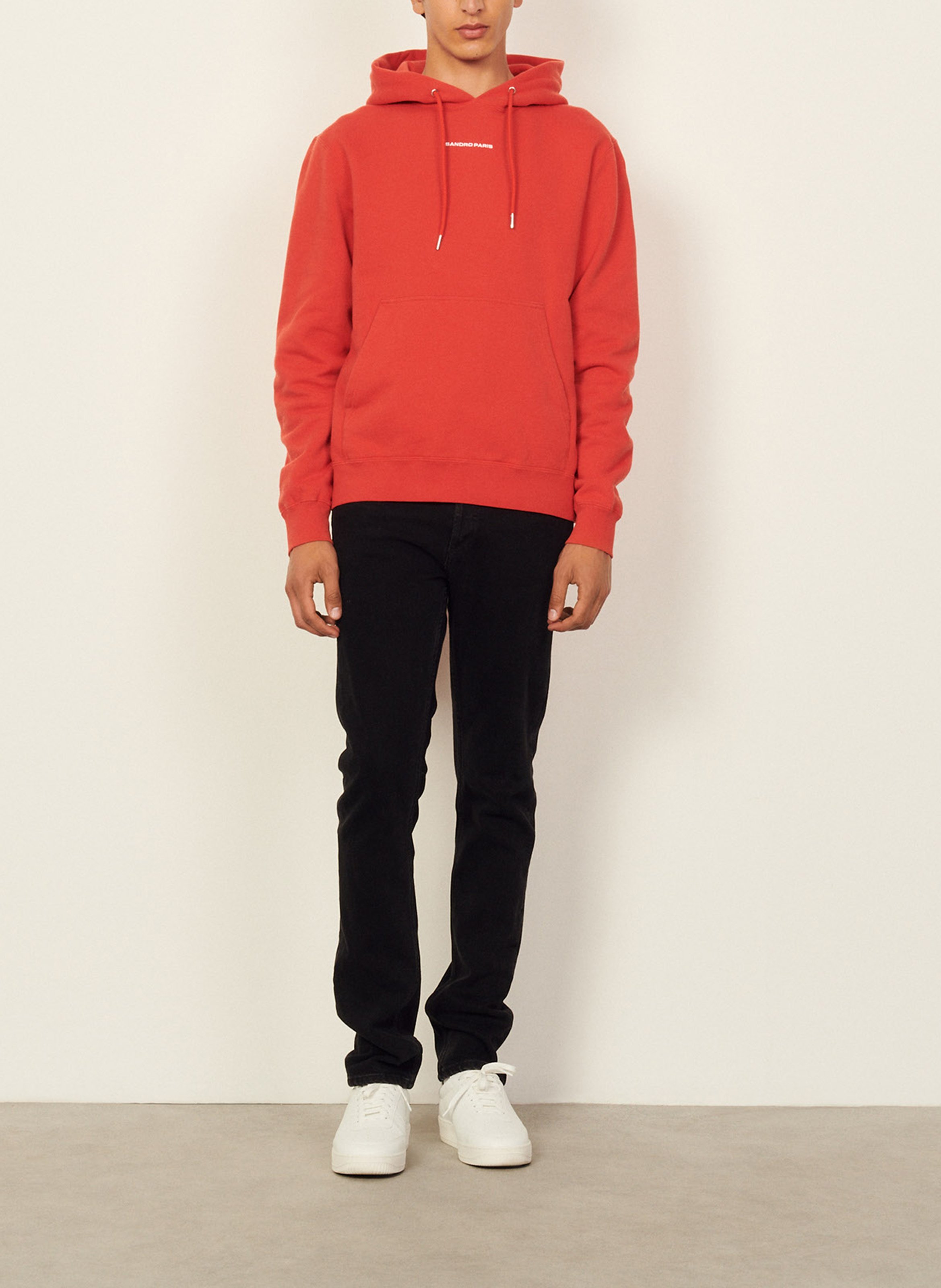 sandro orange hoodie