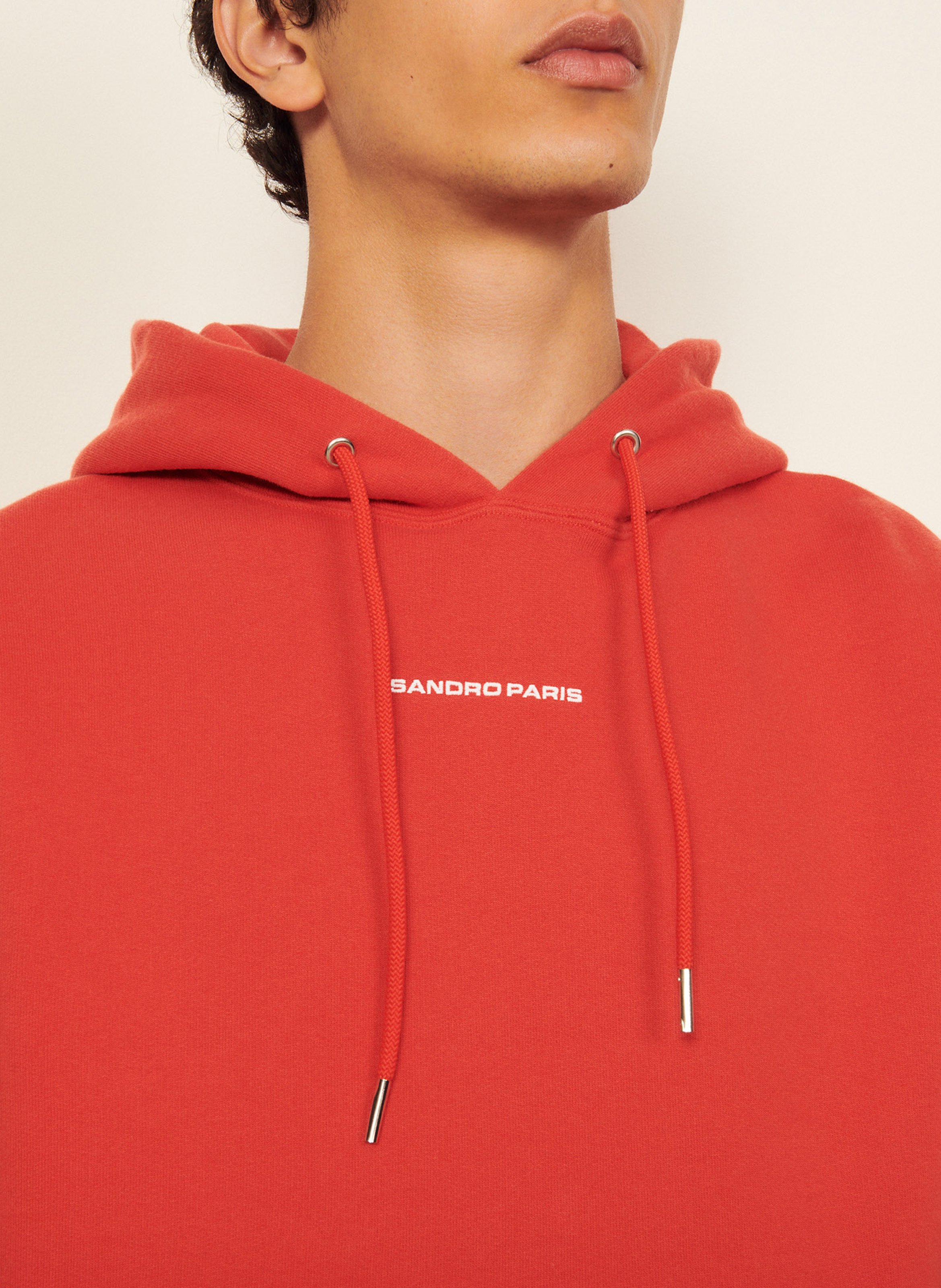 sandro orange hoodie