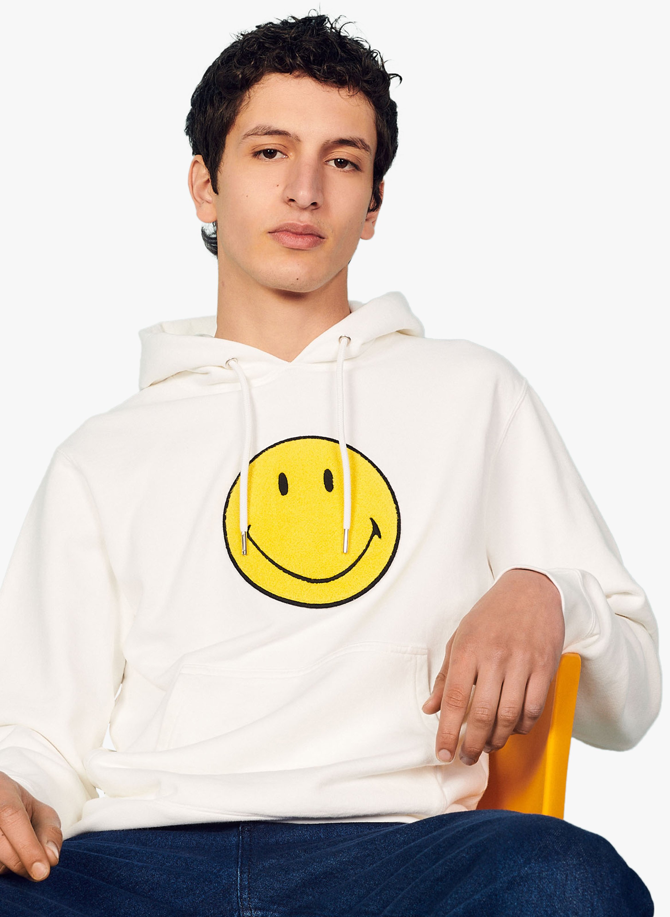 sandro smiley sweater