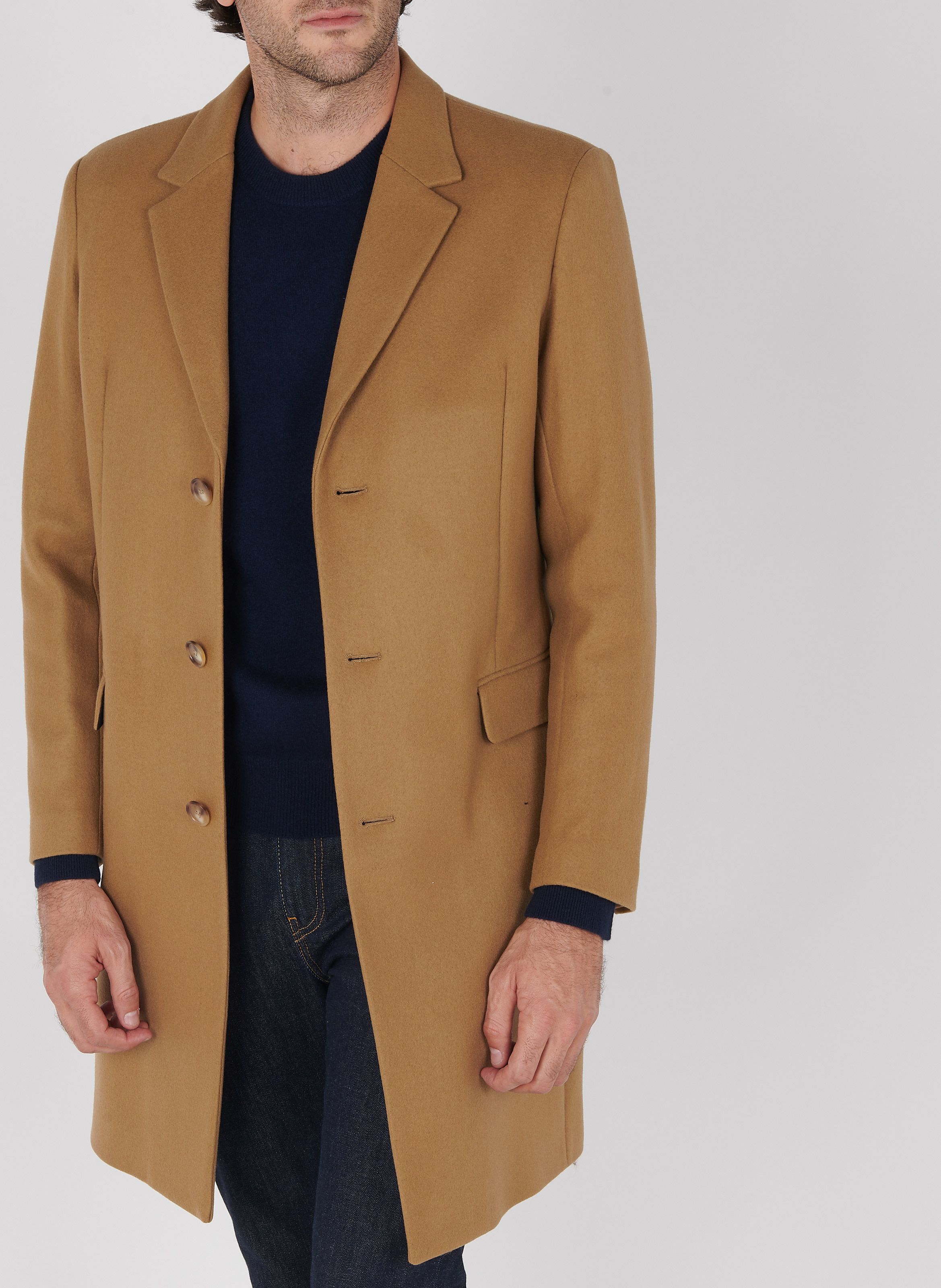 long coat men brown