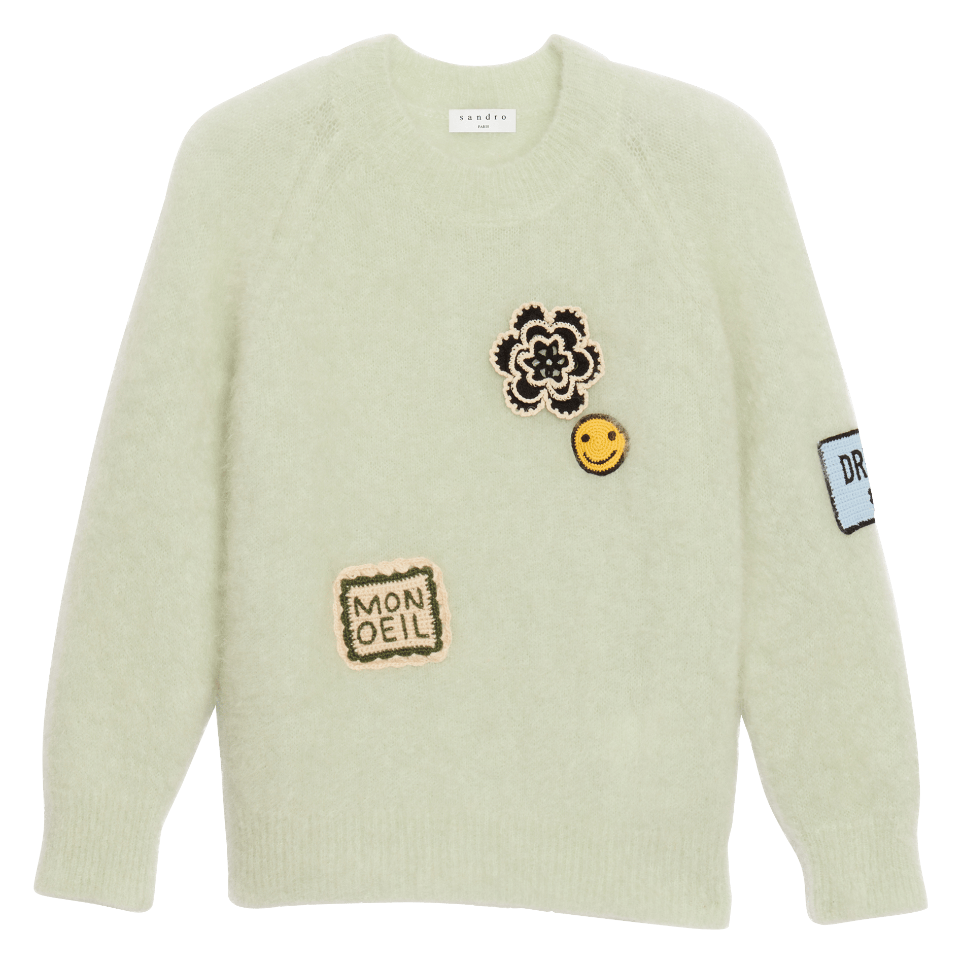 sandro green sweater