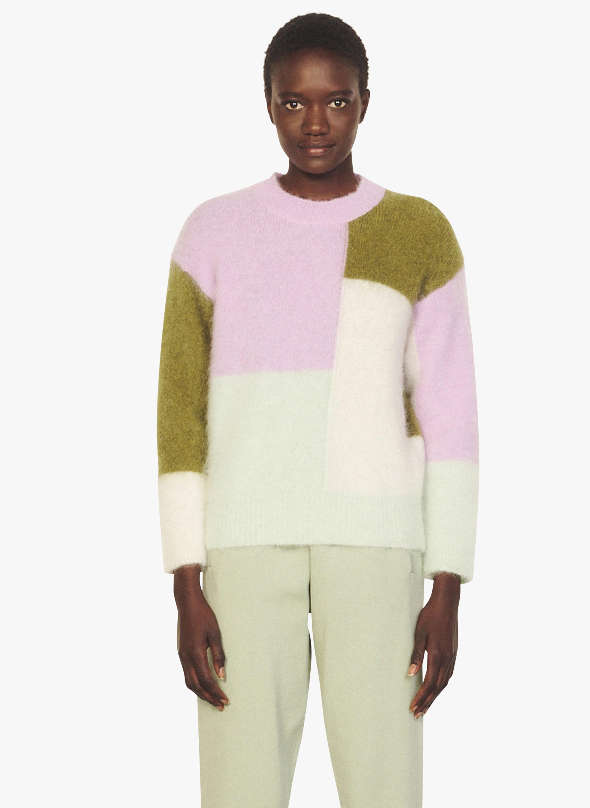 sandro purple sweater