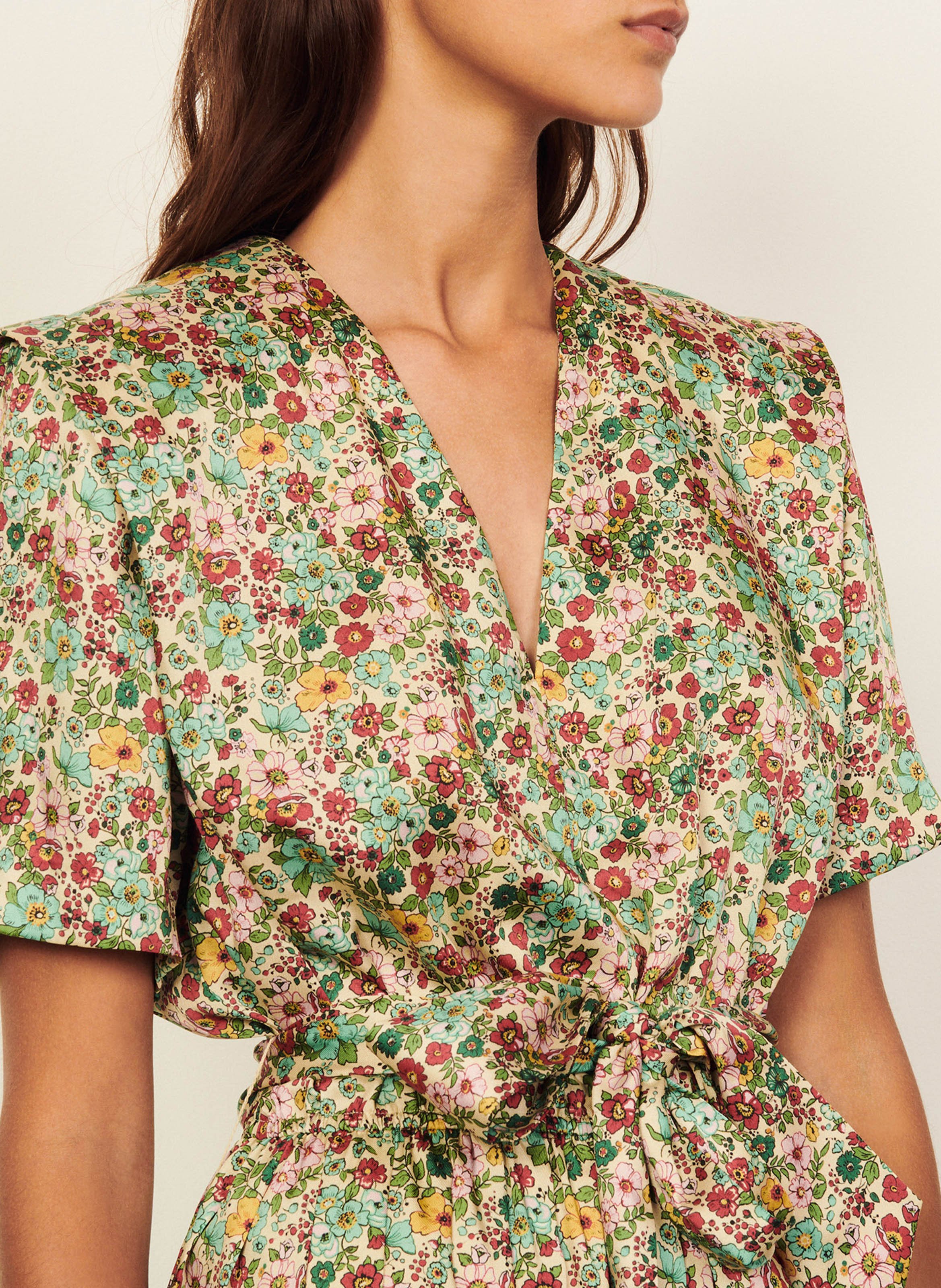 short printed dress