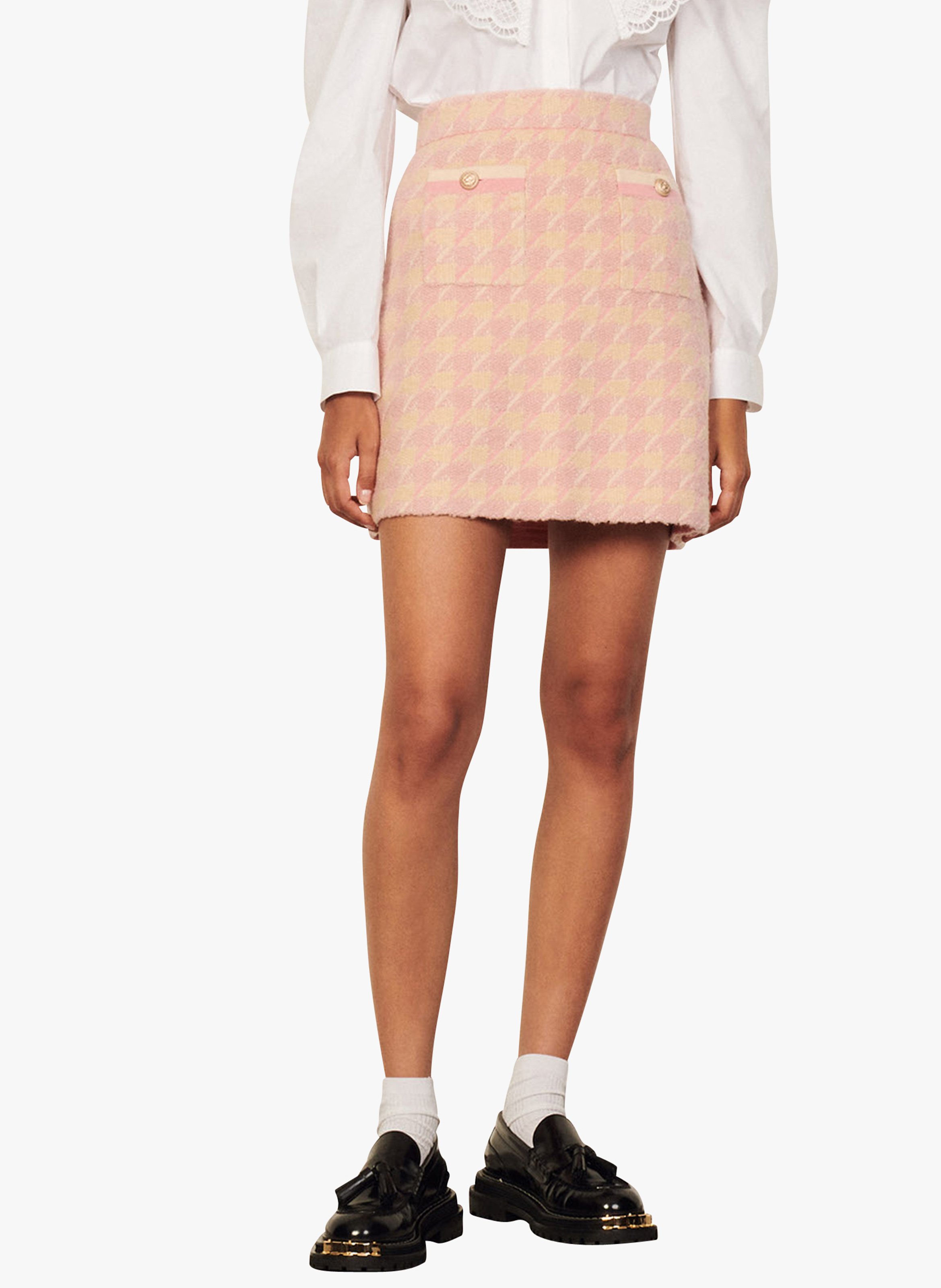 overall tweed skirt