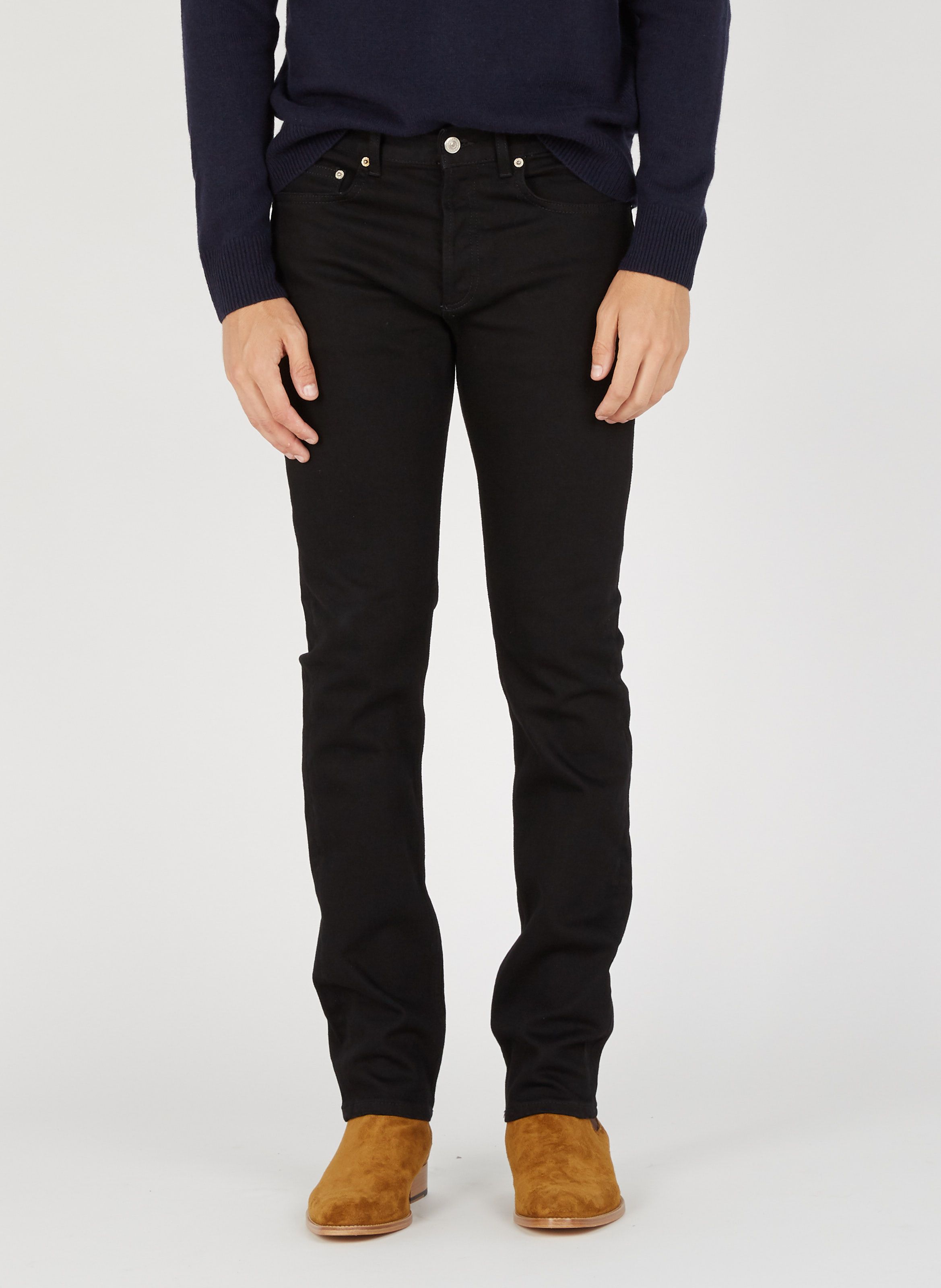 slim mens black jeans