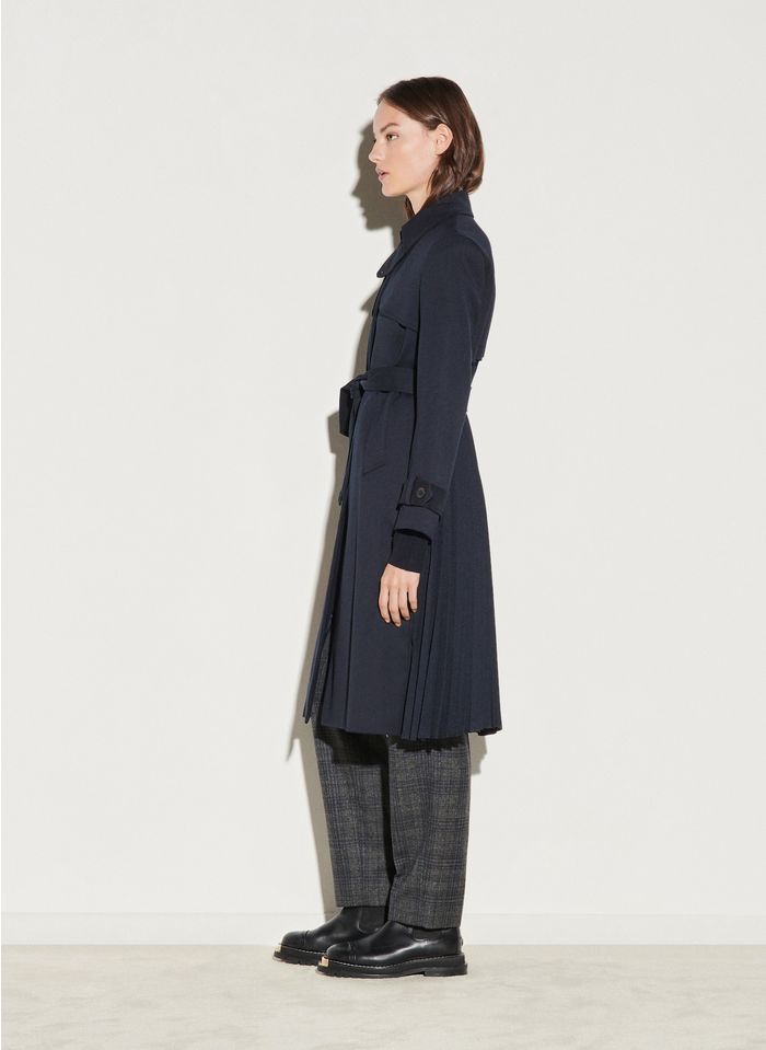 Trench Coat With Classic Collar And, Zara Trench Coat With Pleated Back