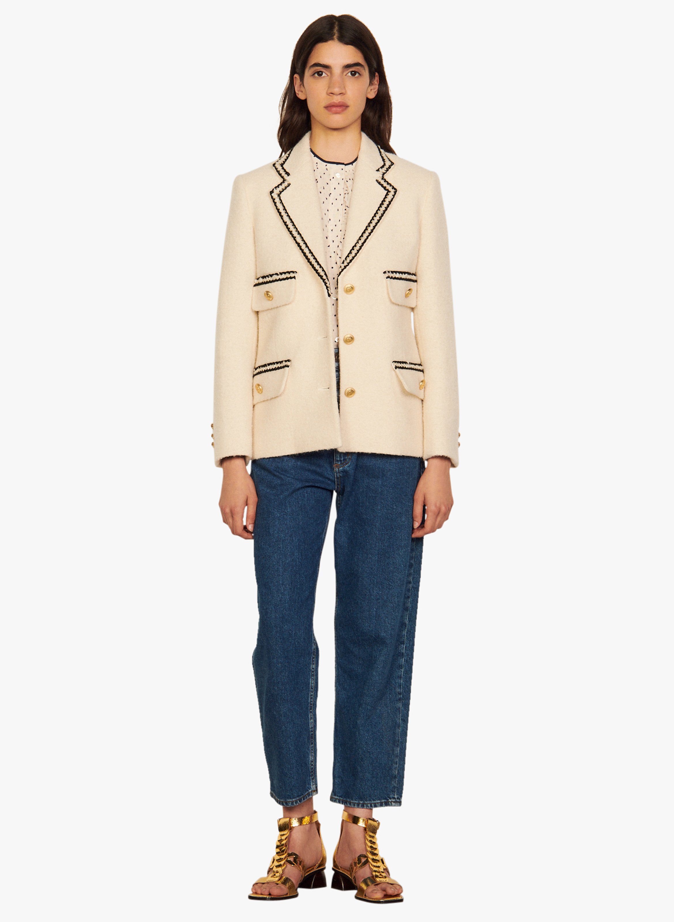 tweed boyfriend blazer