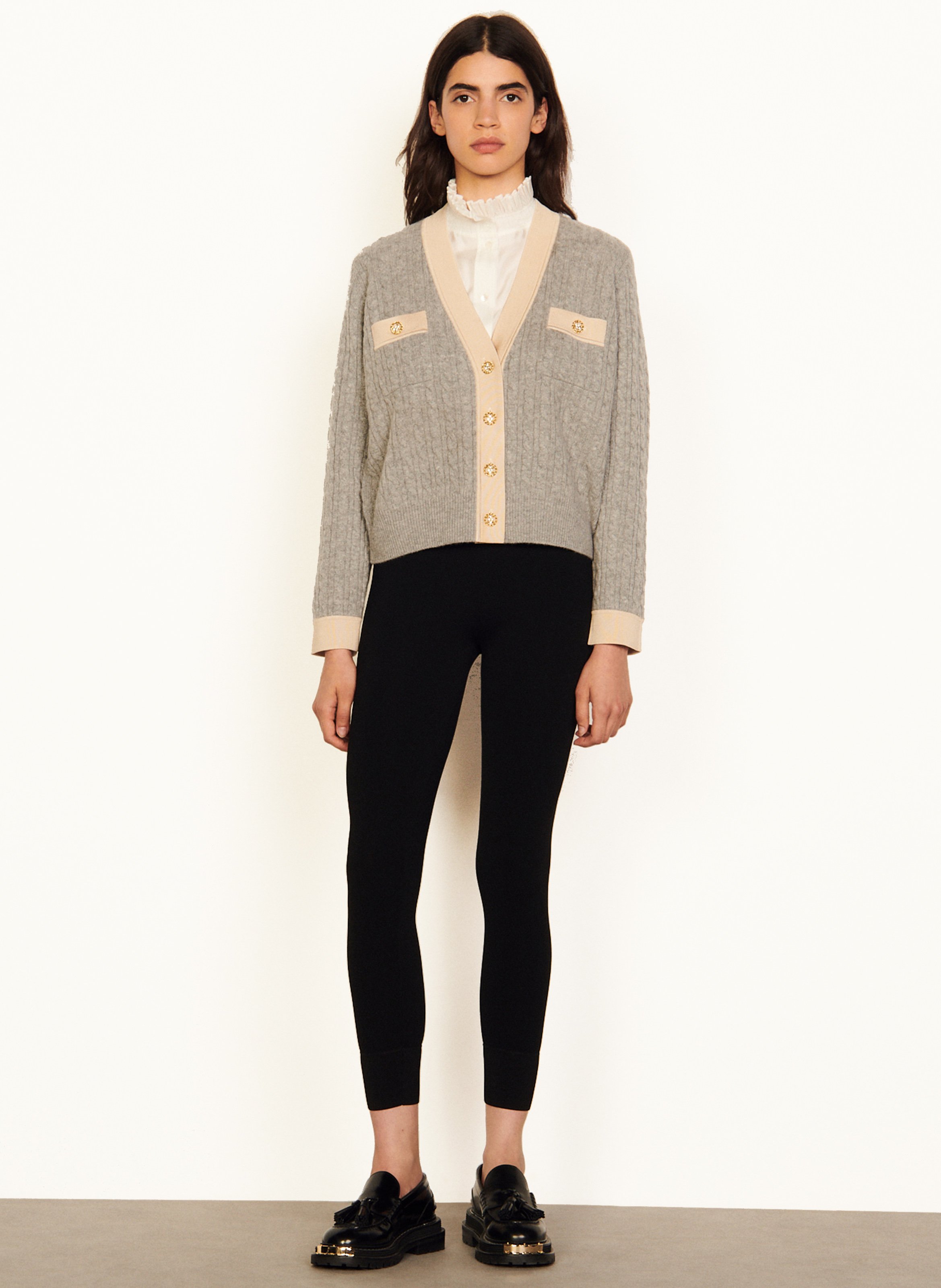 brandy v neck sweater