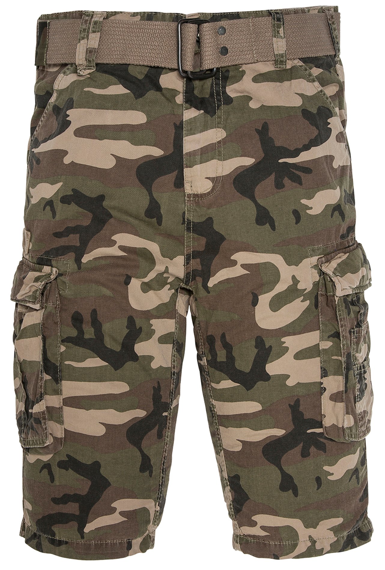 Sale Cotton Cargo Shorts Camo Kaki 