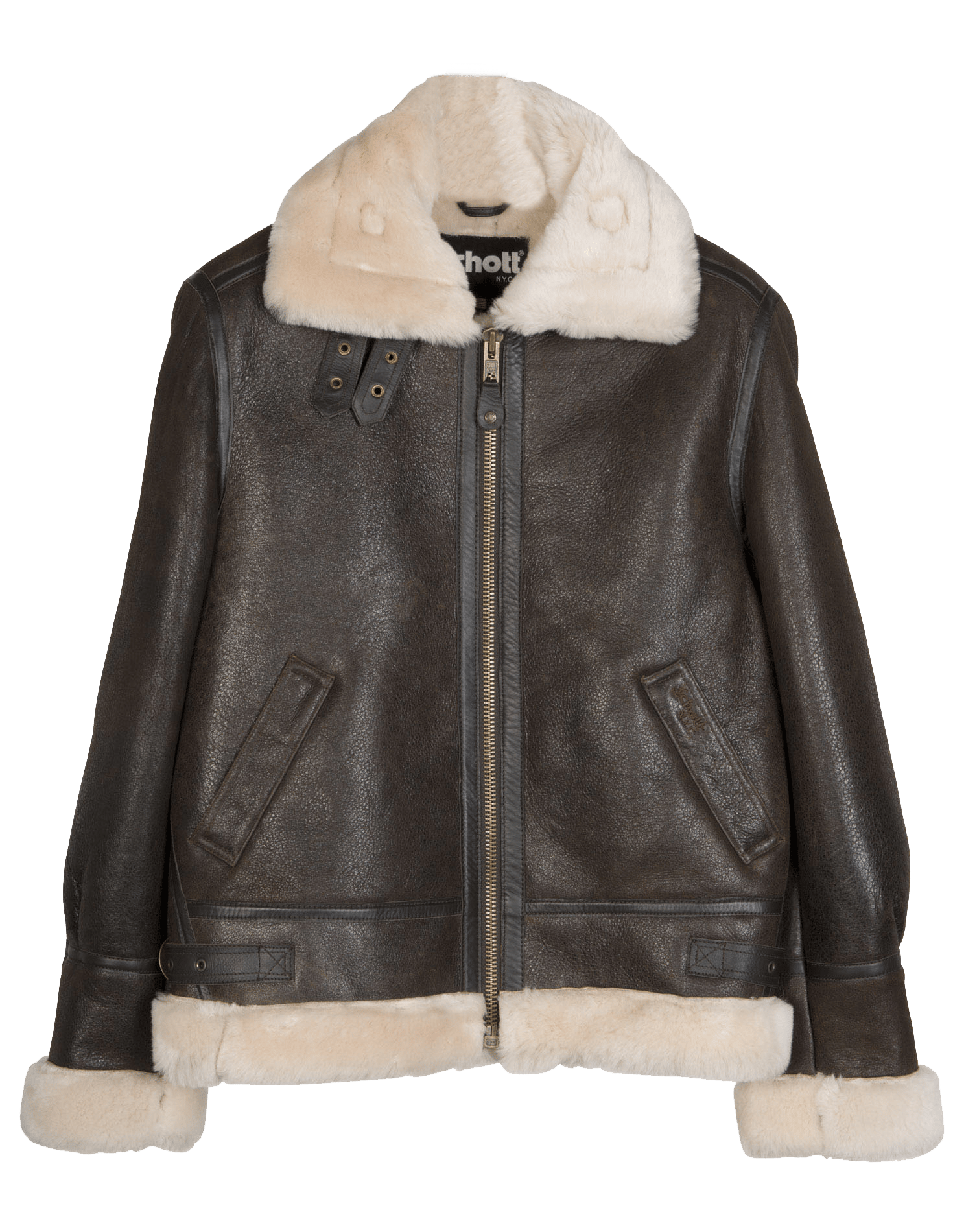 schott bomber jacket leather