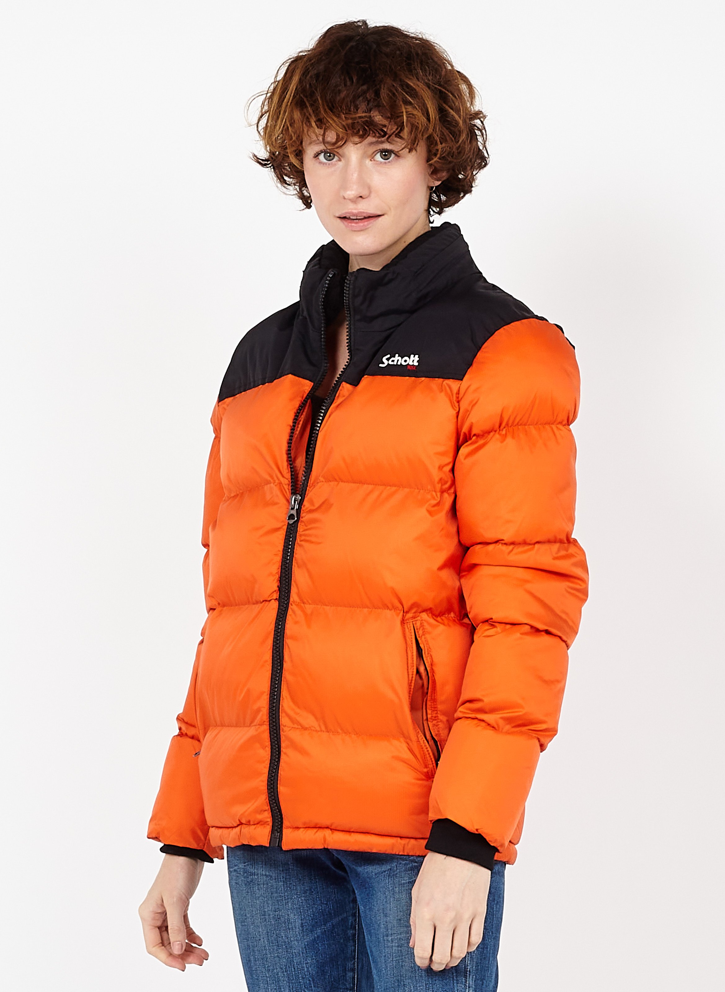 schott padded jacket womens