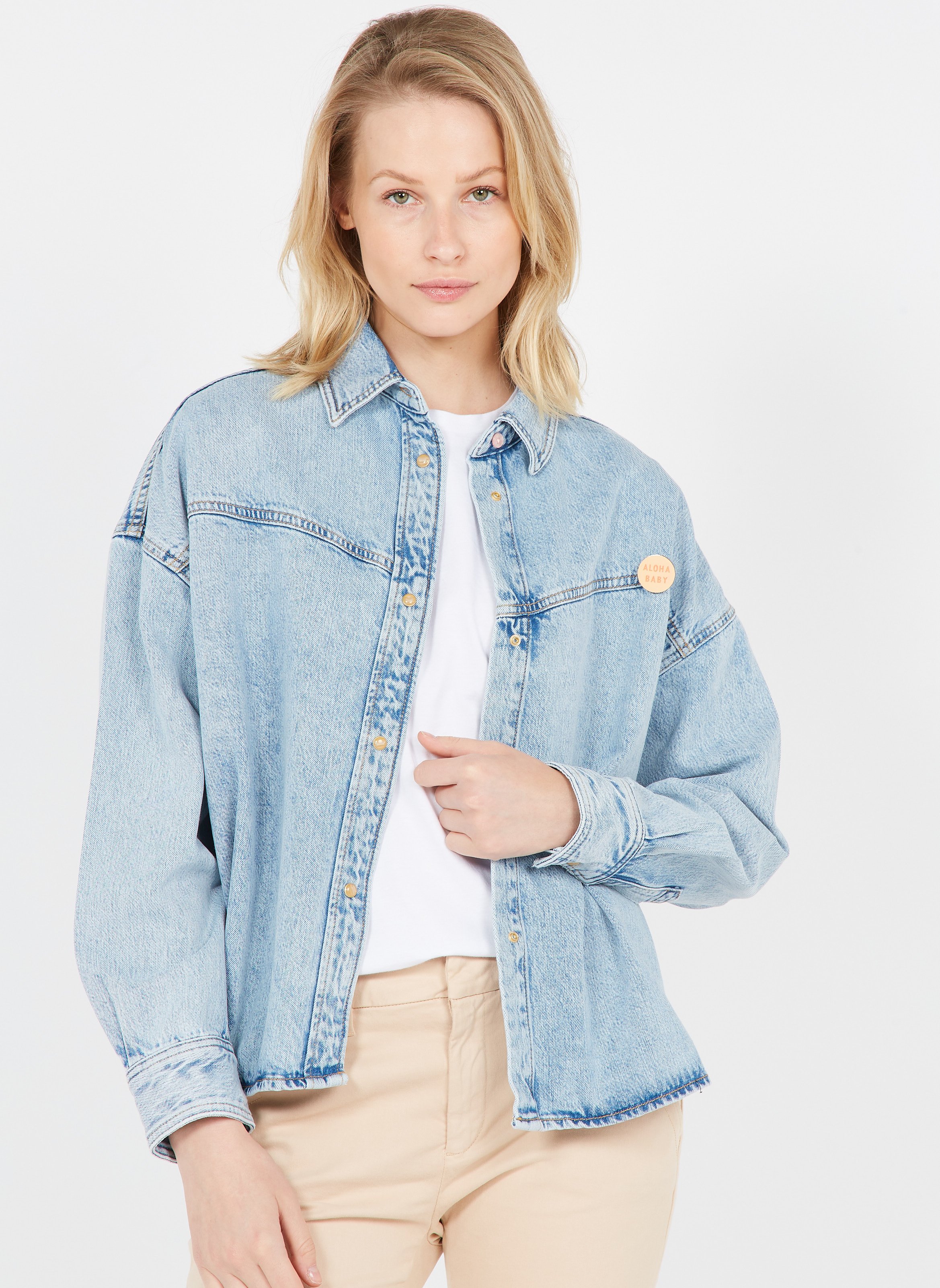 Sale Loose-fit Denim Overshirt Bolder 