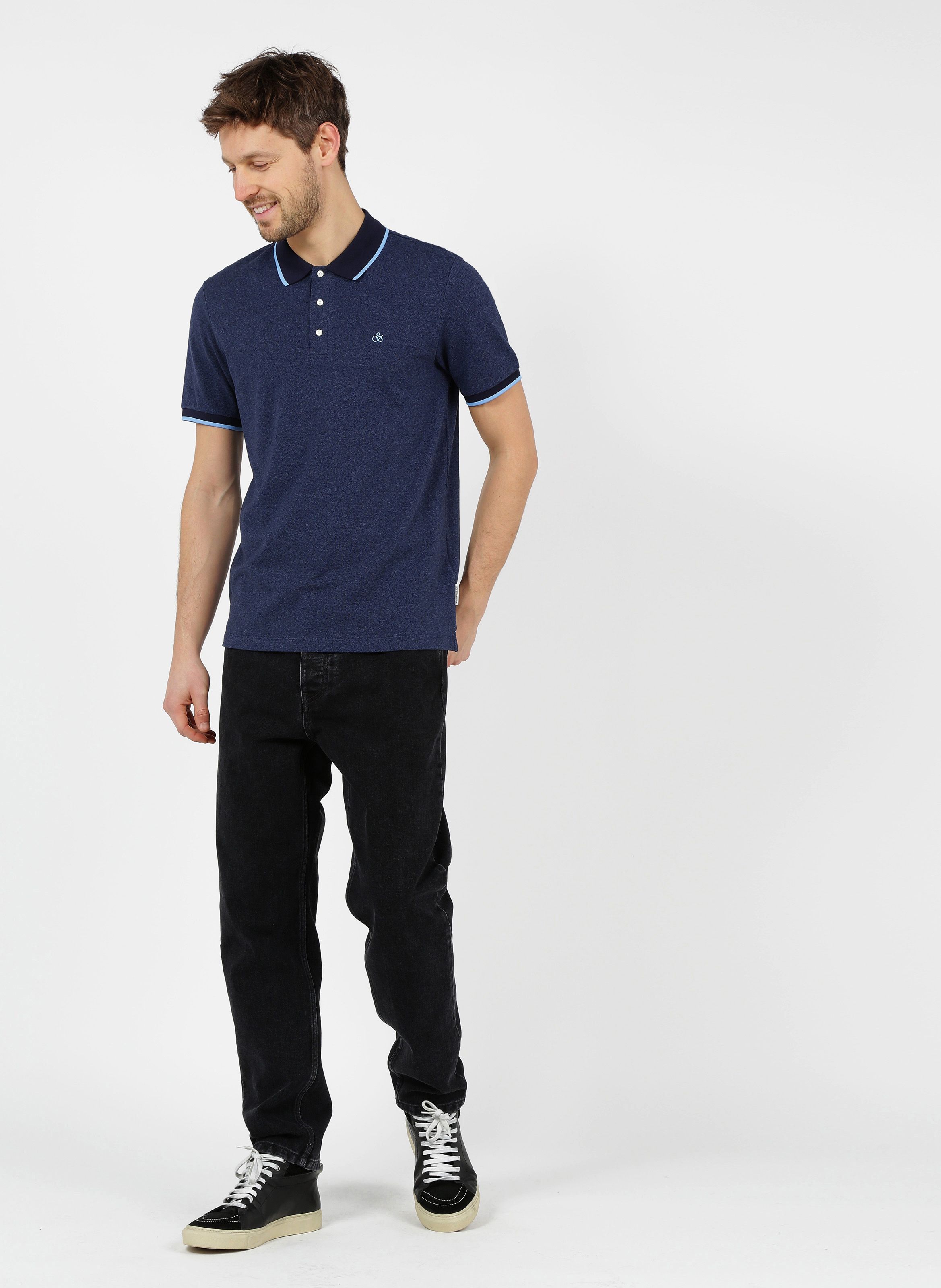 black polo jeans men