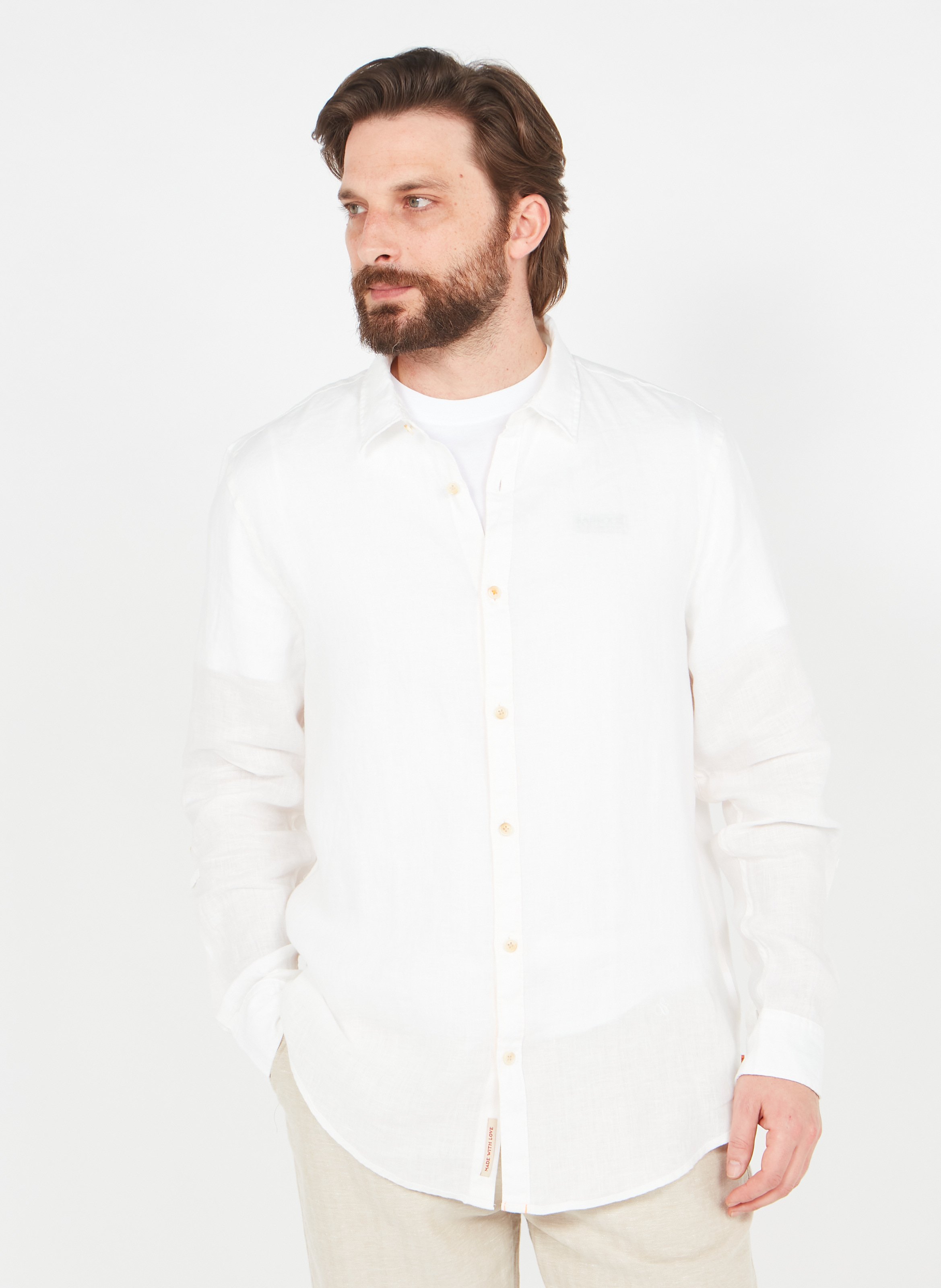 scotch and soda white shirt