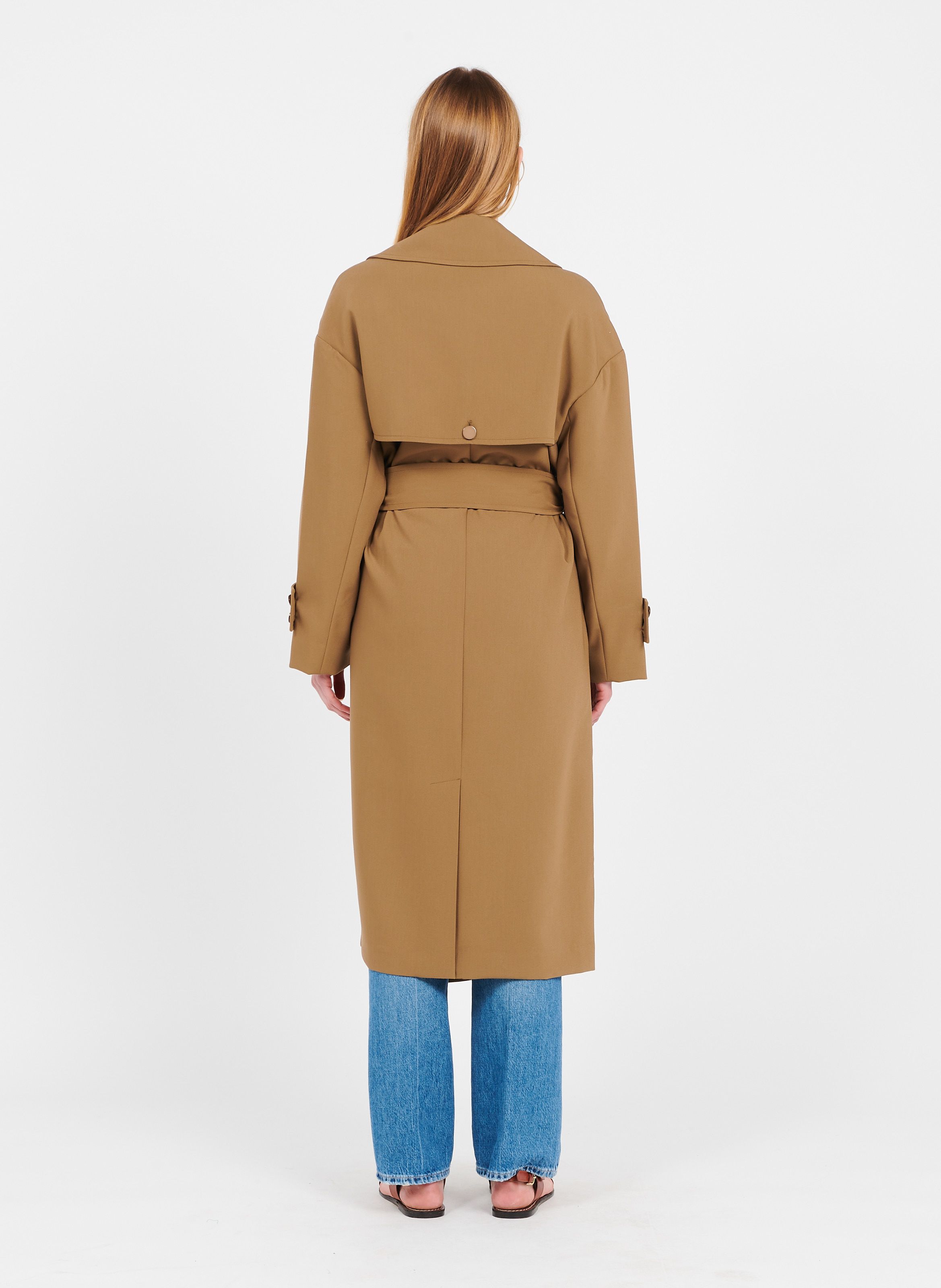 brown overcoat female