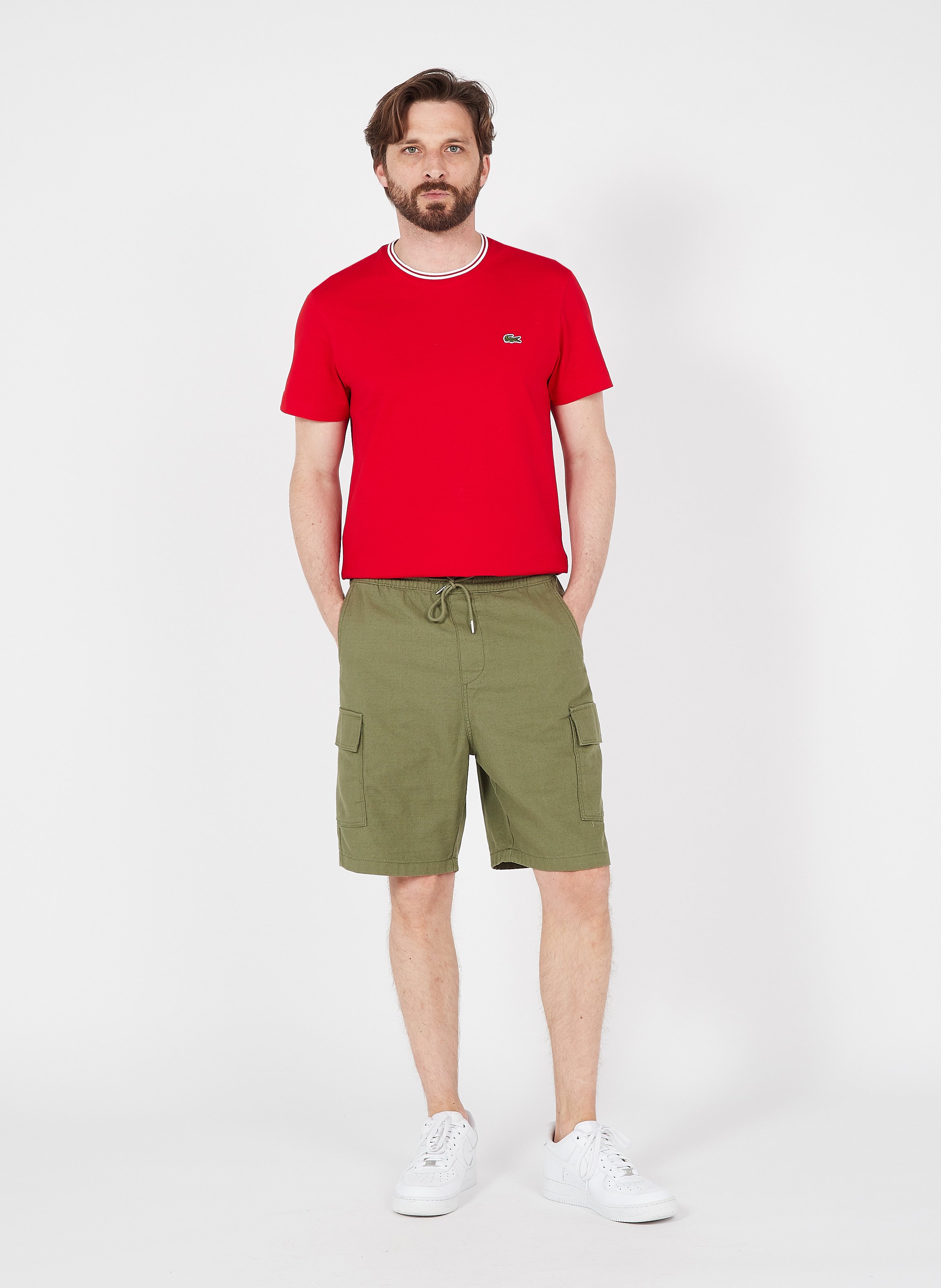 khaki bermudas
