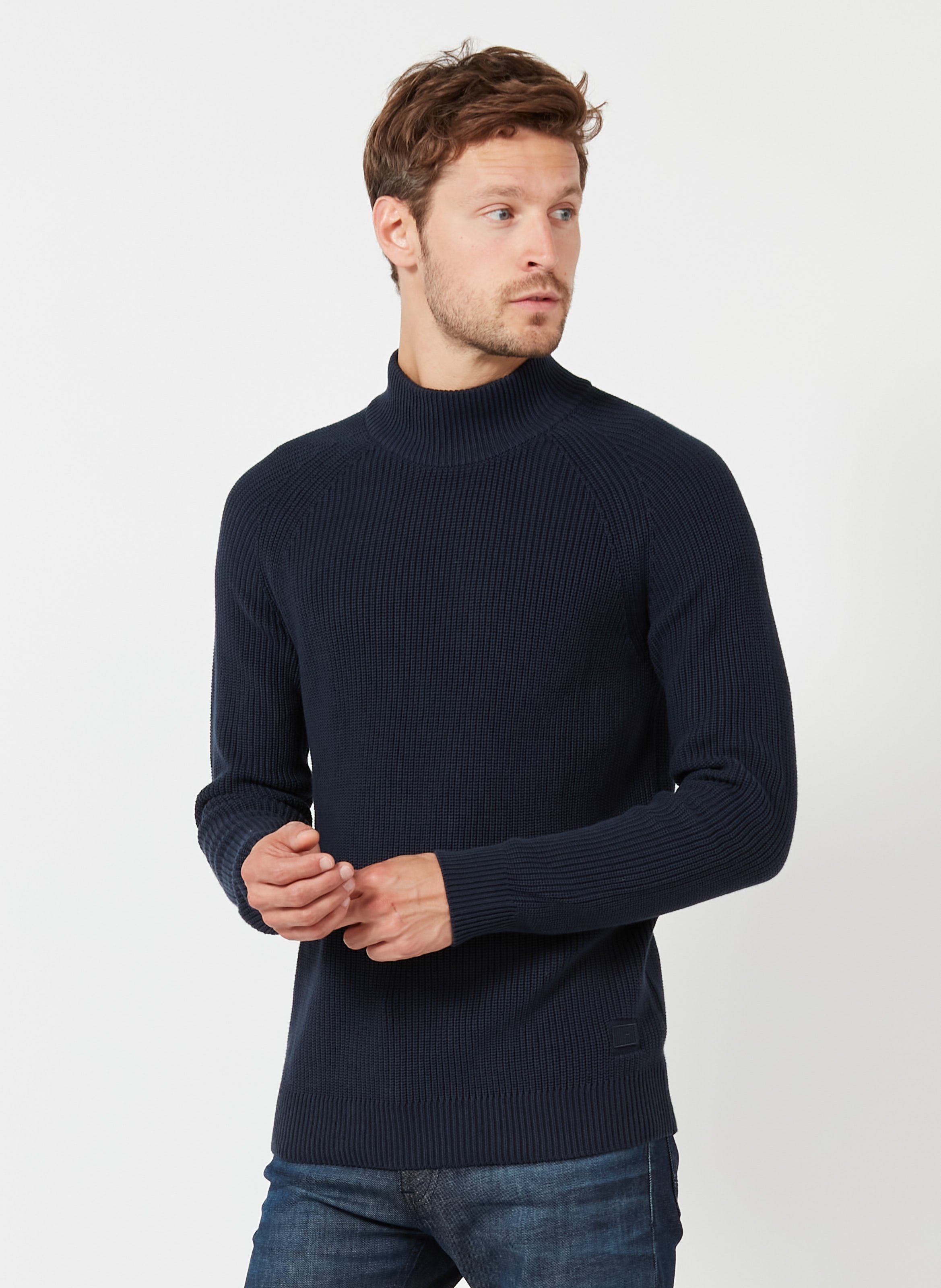 blazer with high neck