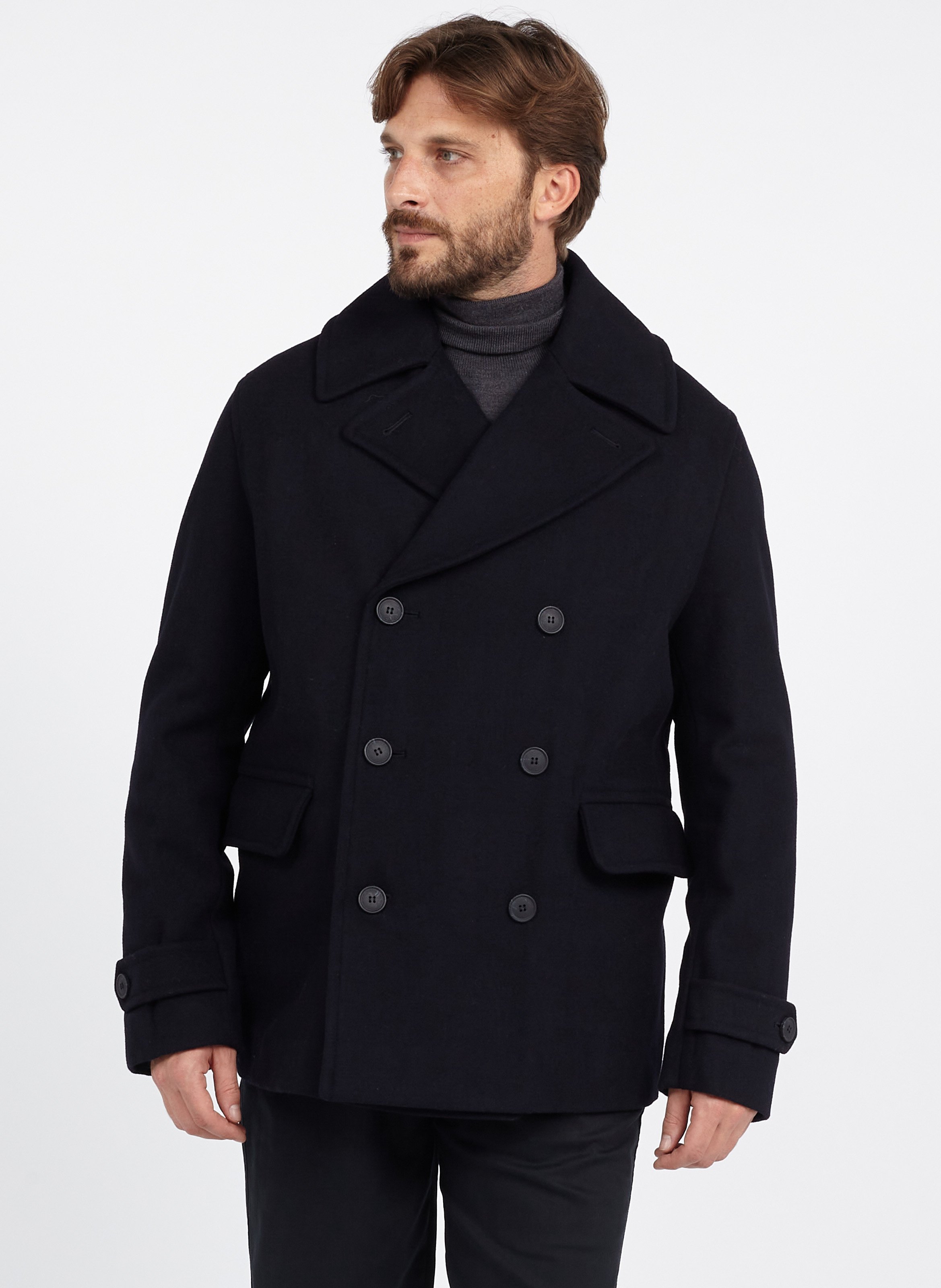 wool reefer jacket