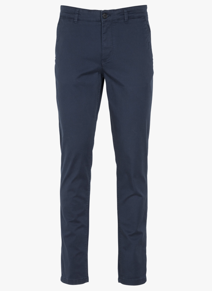 SELECTED Blue Straight cotton chinos