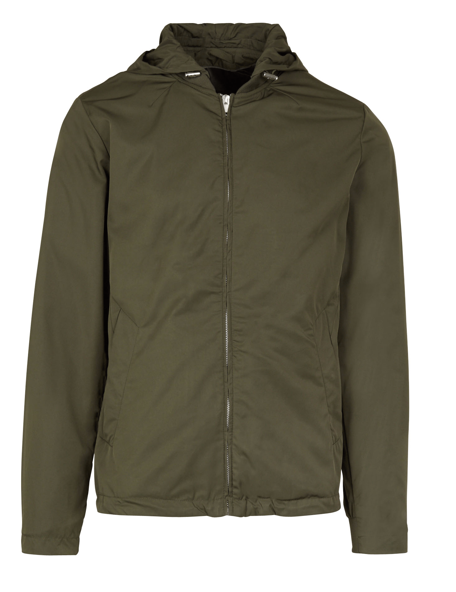 zip up collared jacket