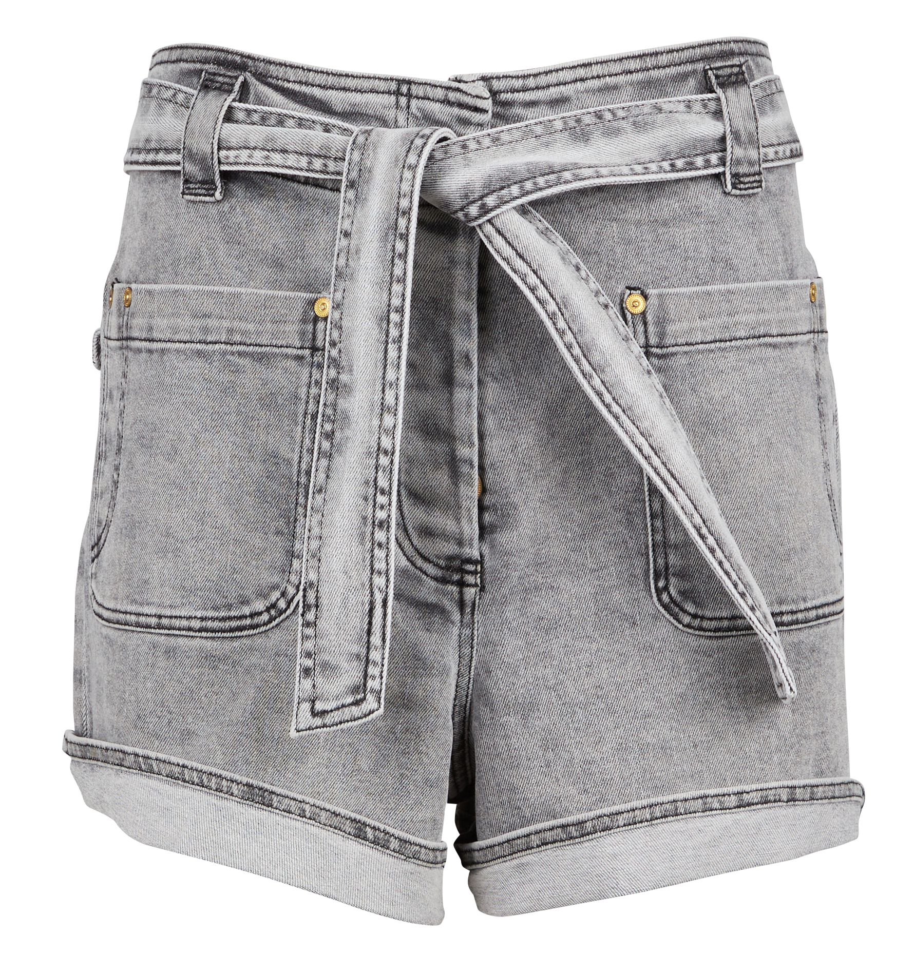 jean shorts grey