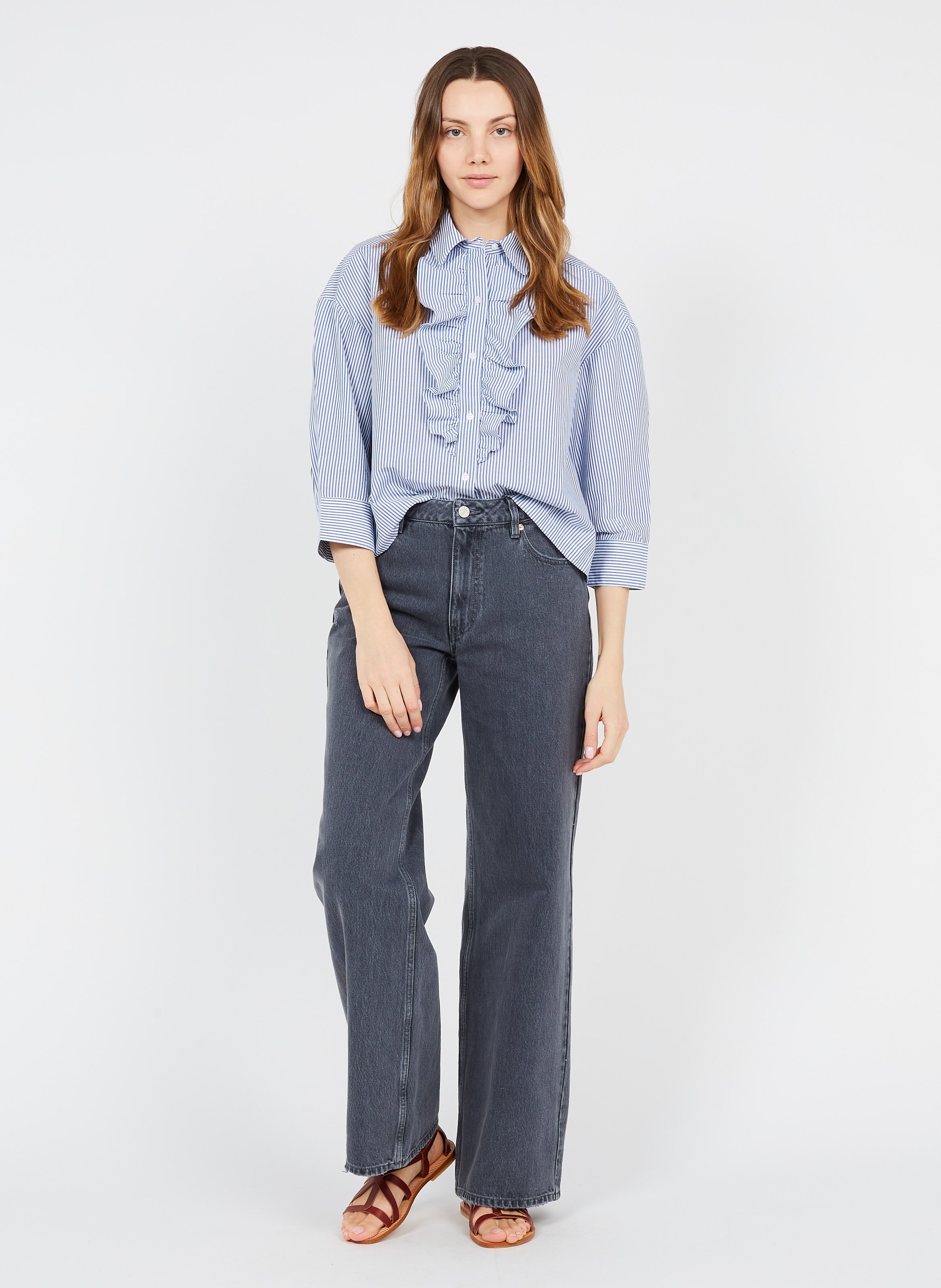 Wide-leg Jeans Light Grey Lab Dip 