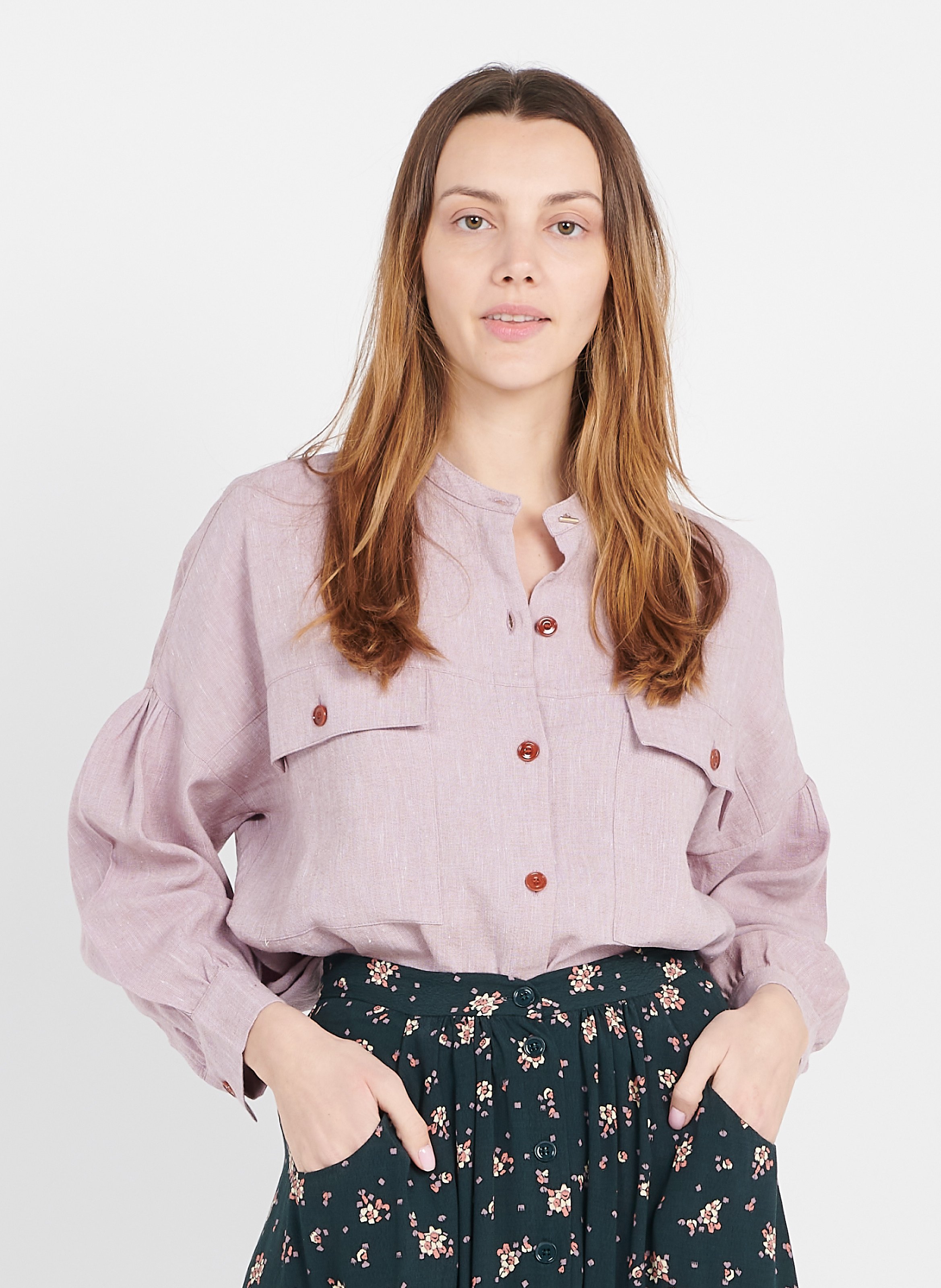 Sale Henley Shirt Lila Sessun - Women 