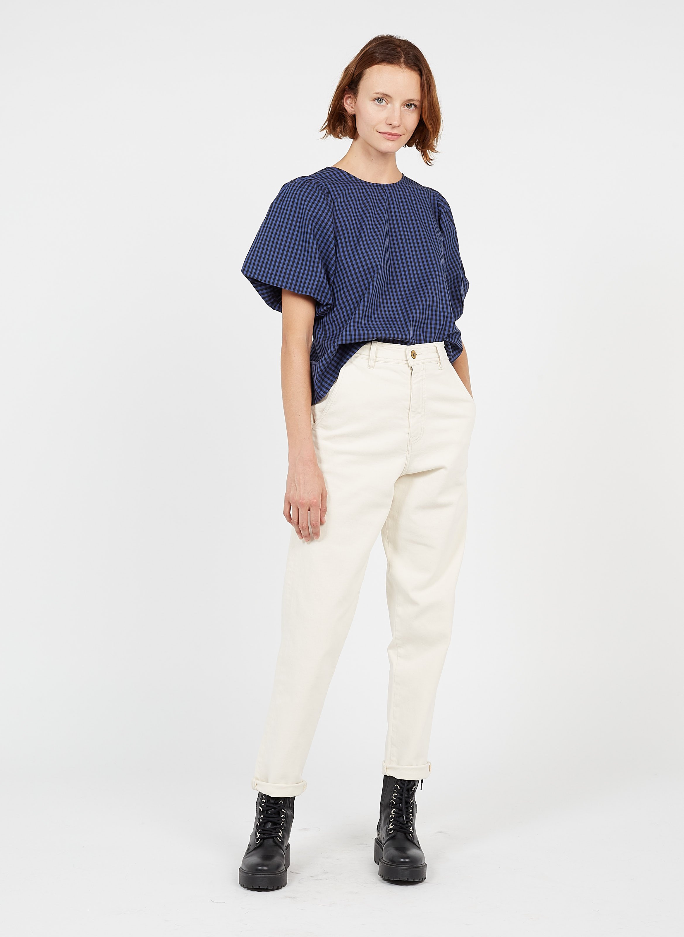 Sale High-rise Straight-leg Jeans Fleur De Sel Sessun - Women | Place des  Tendances