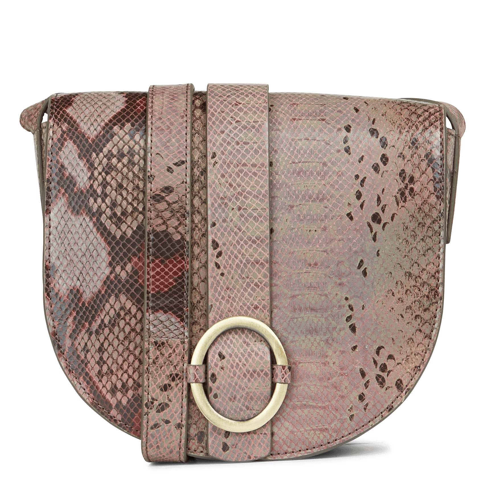 snakeskin leather bag