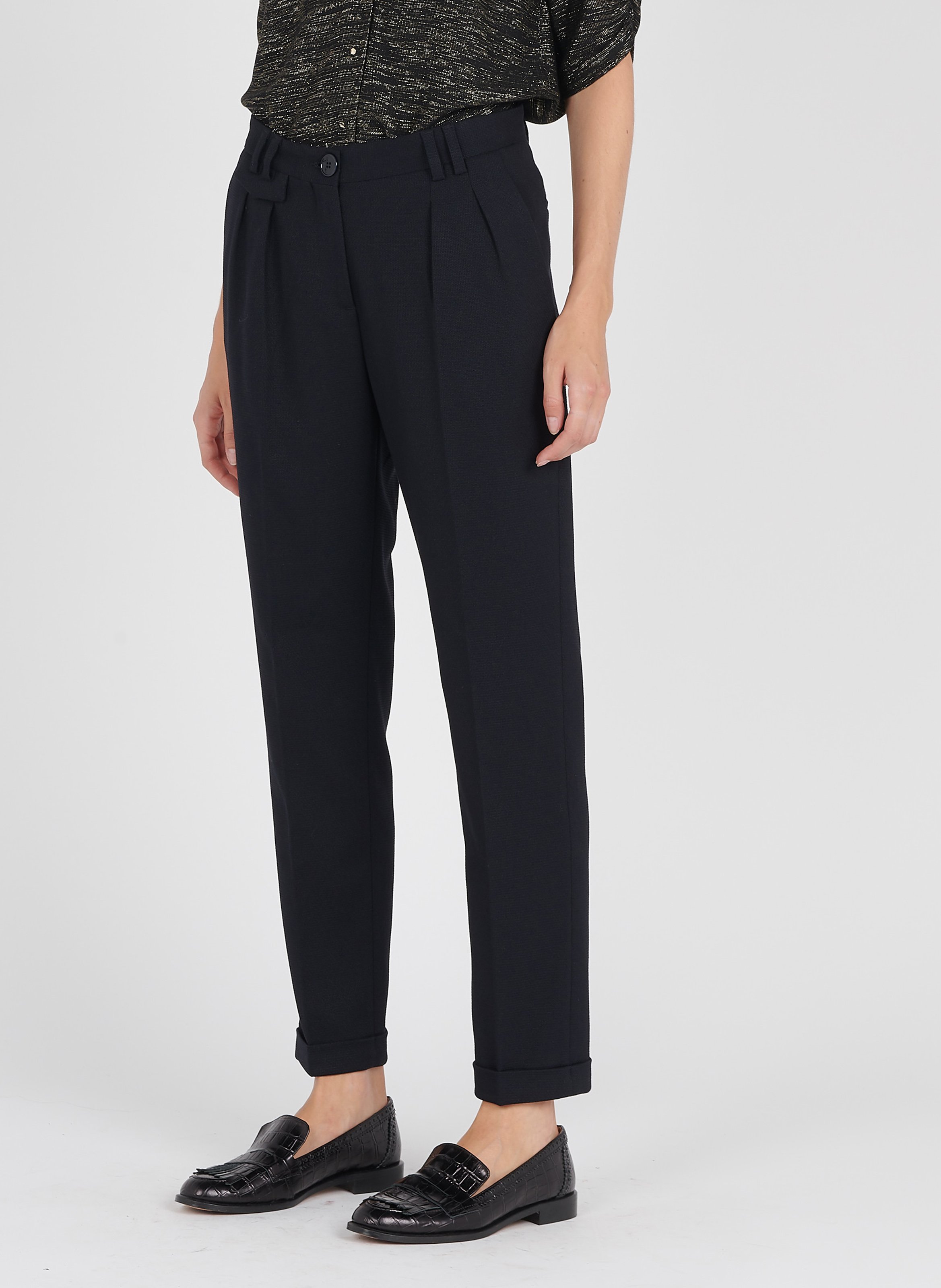 Navy best sale crepe pants