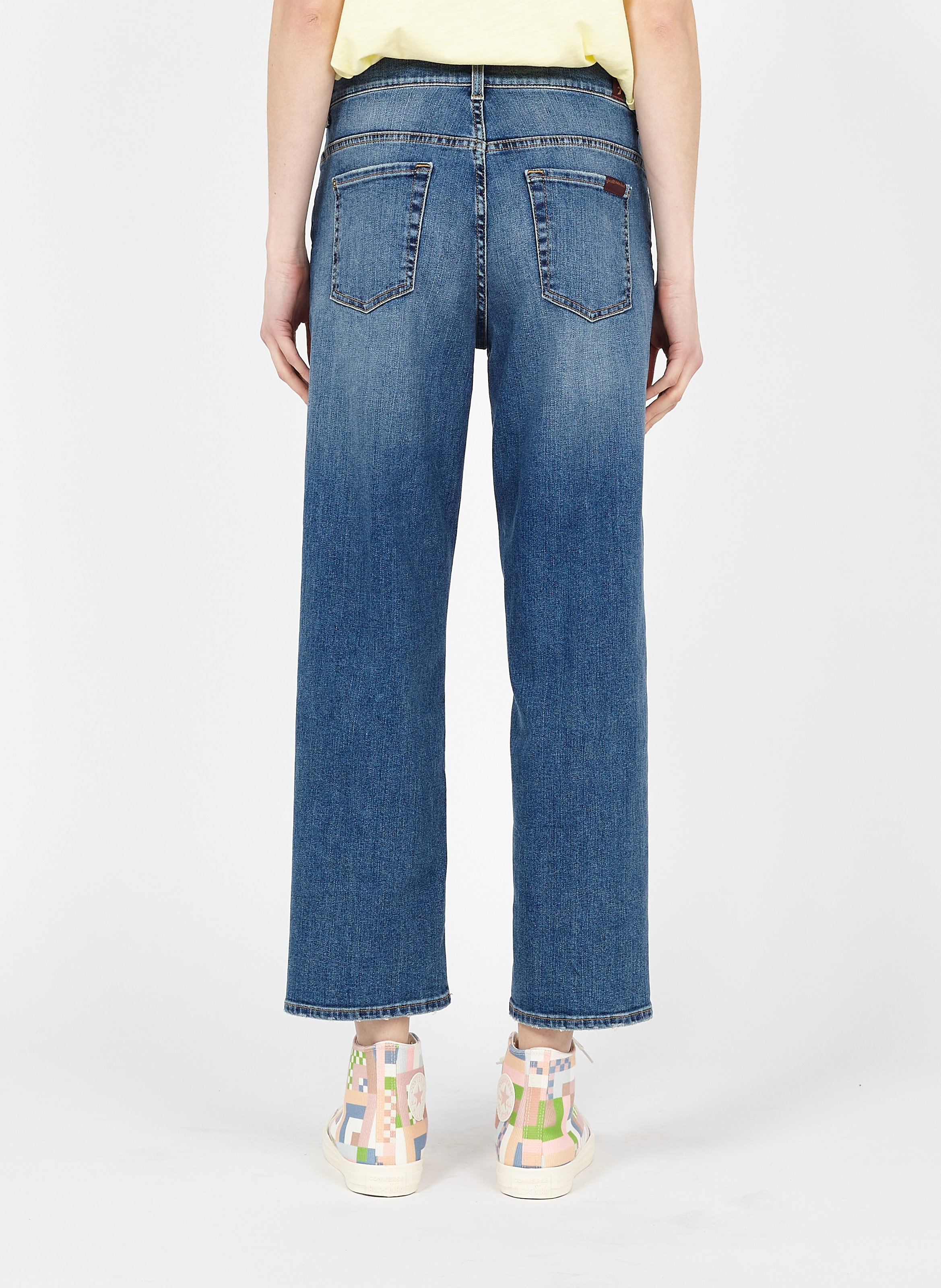 Sale Straight-leg Jeans Mid Blue 7 For 