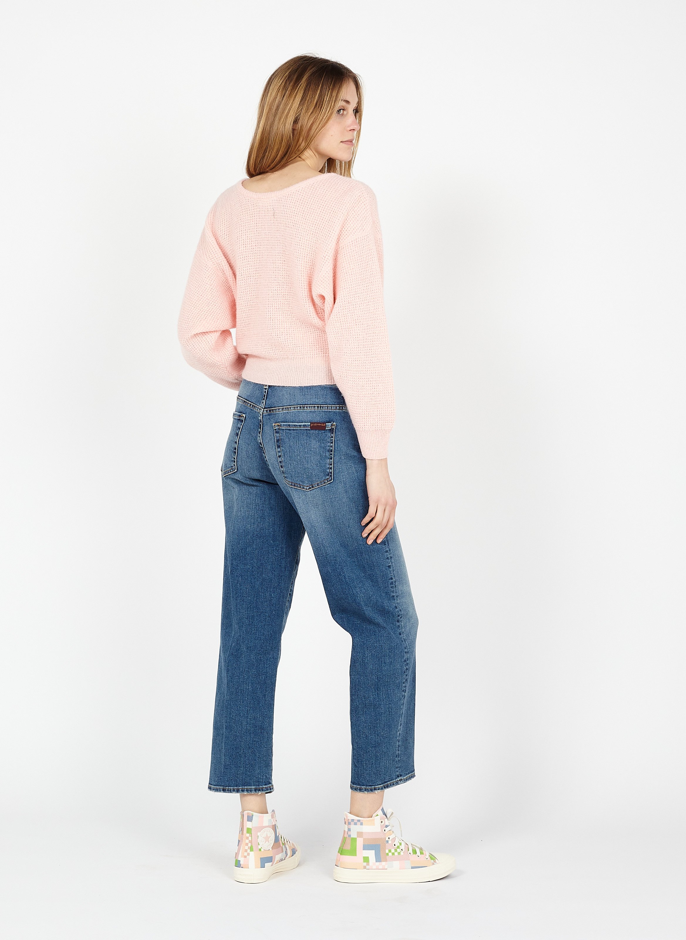Sale Straight-leg Jeans Mid Blue 7 For 