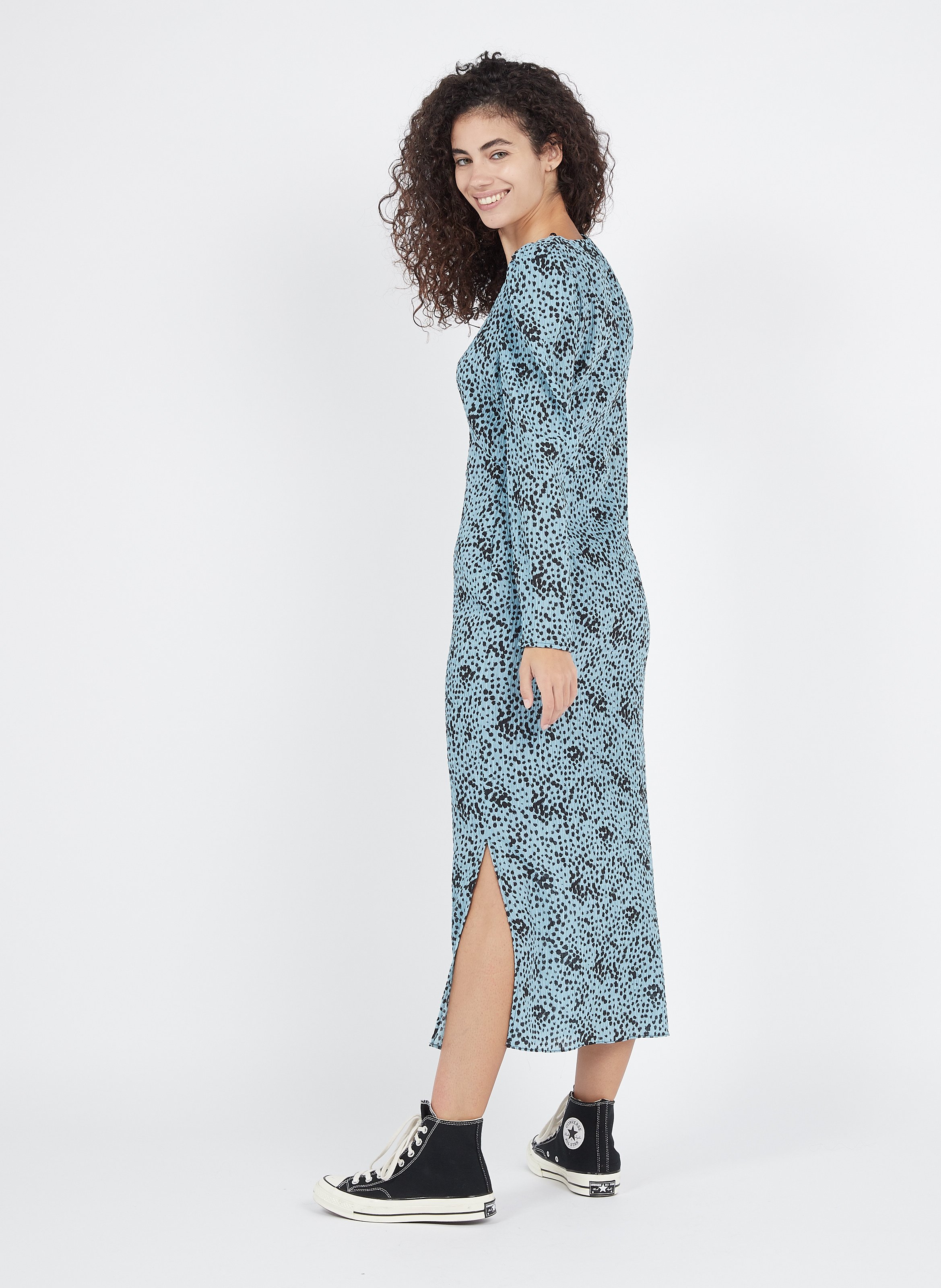 george snake print dress