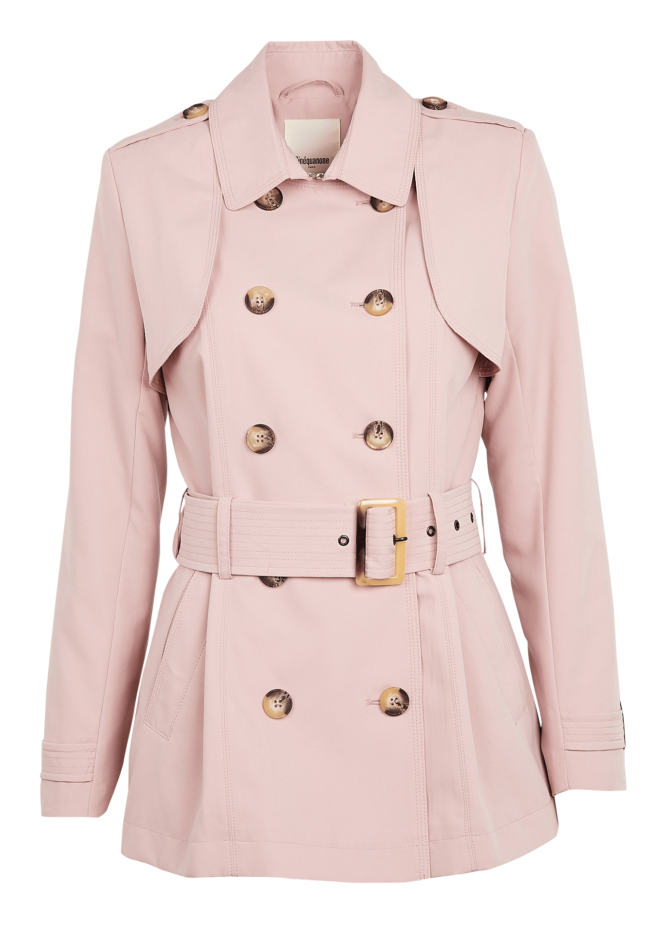 Sale Short Trench Coat With Classic 