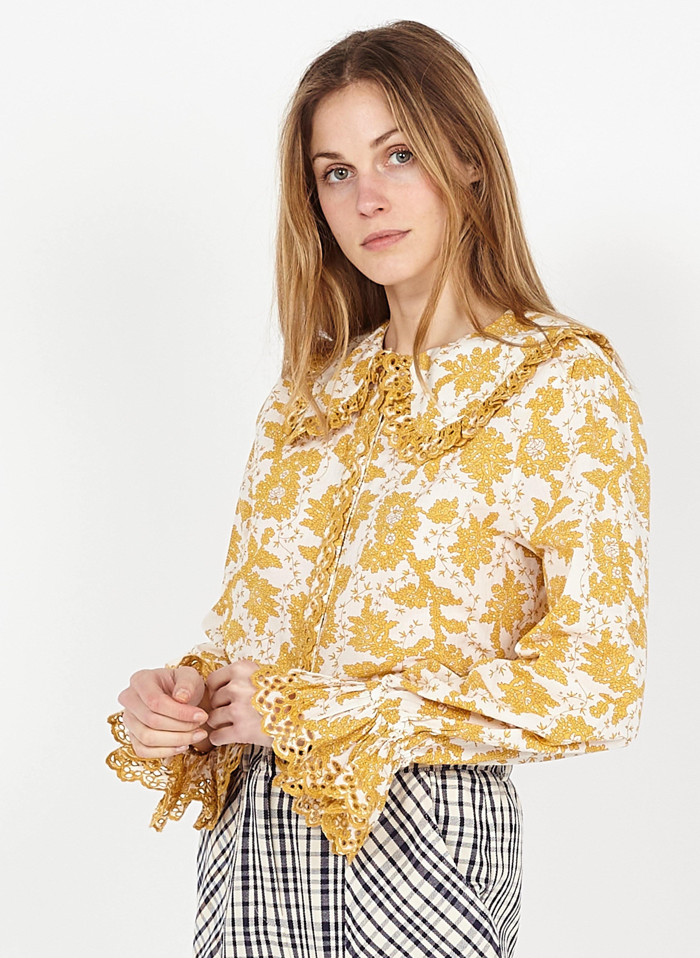 Peter Pan Collar Jaune Stella Forest 