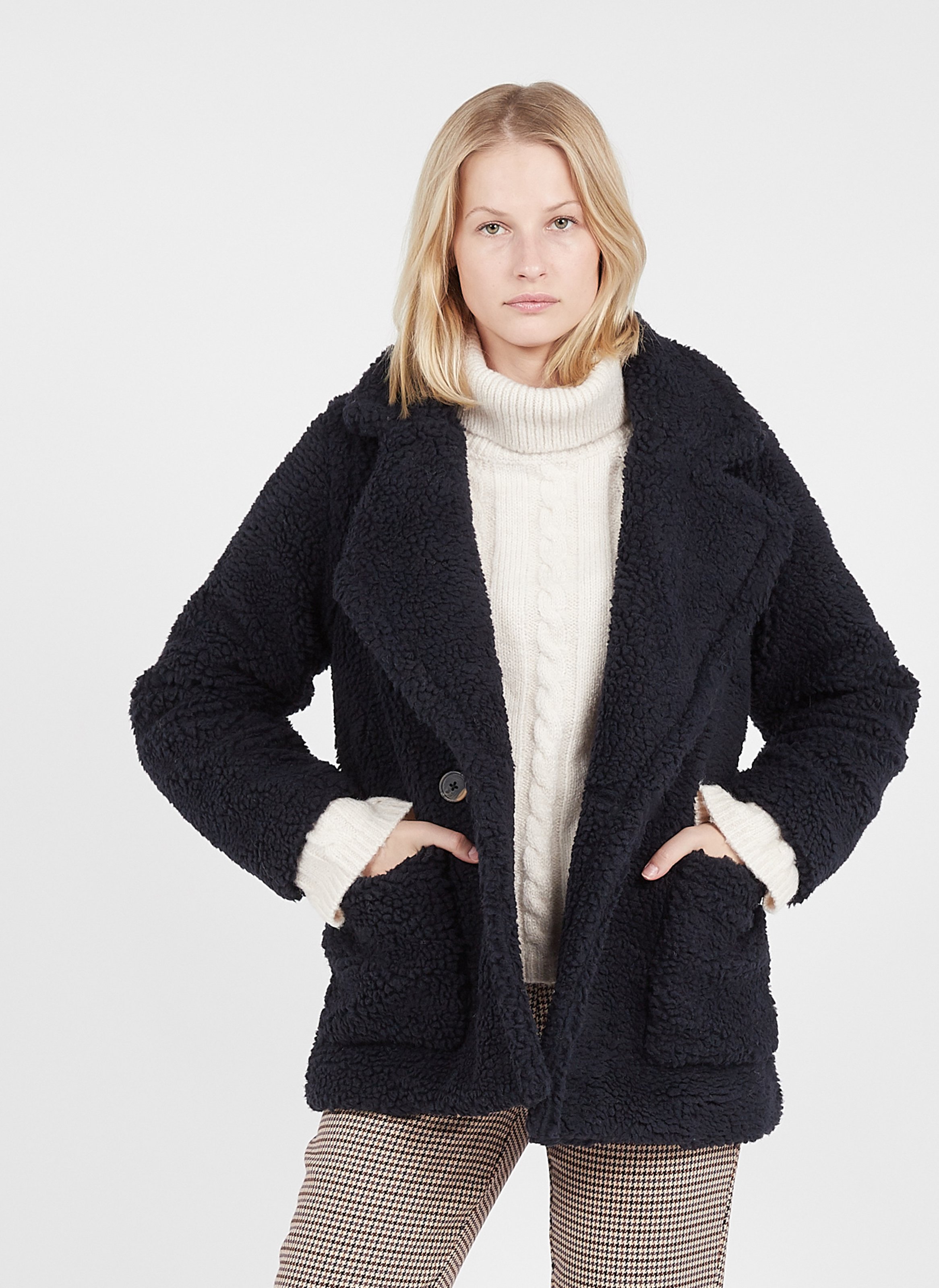 express faux fur jacket