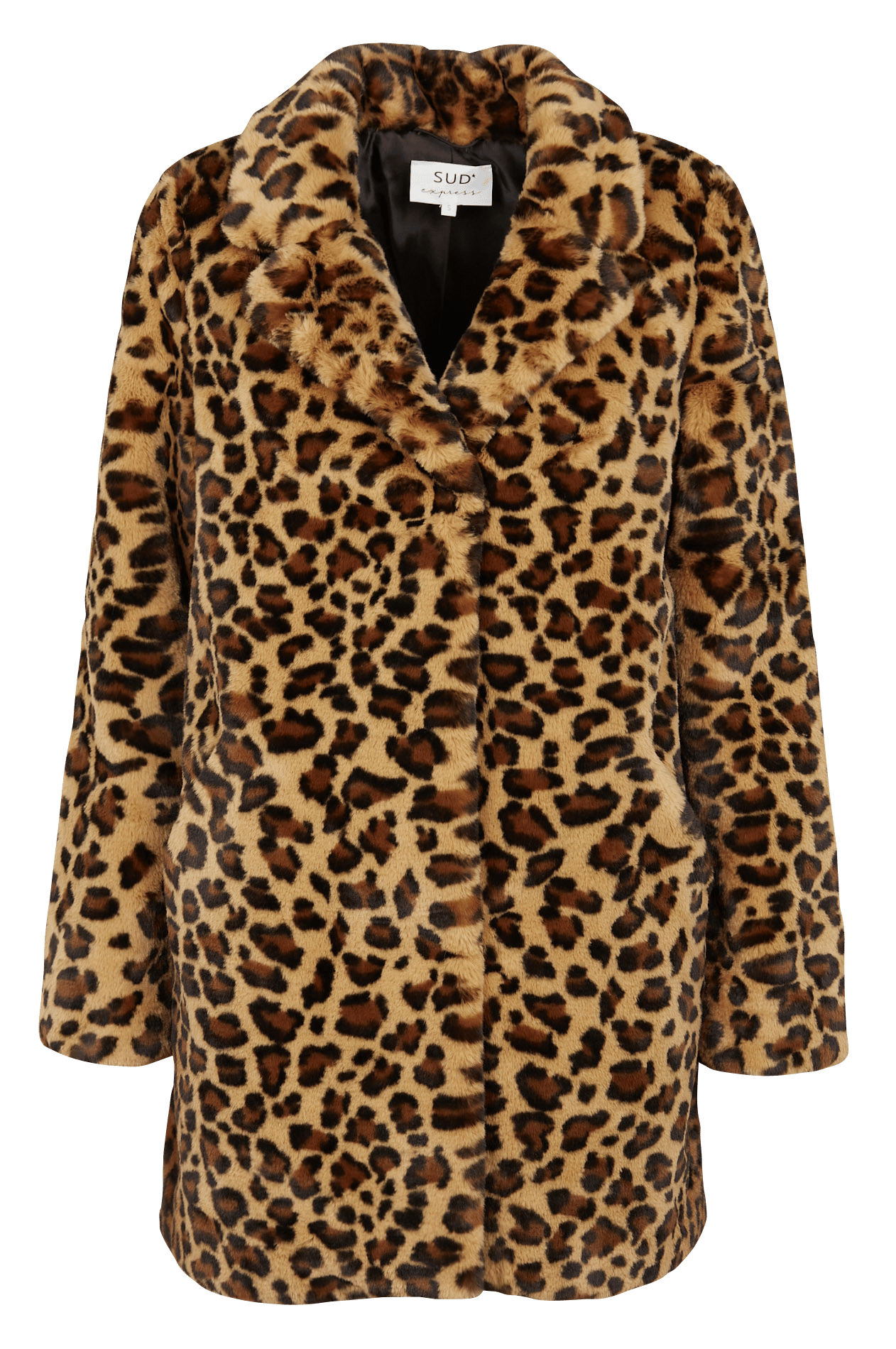 express faux fur leopard coat
