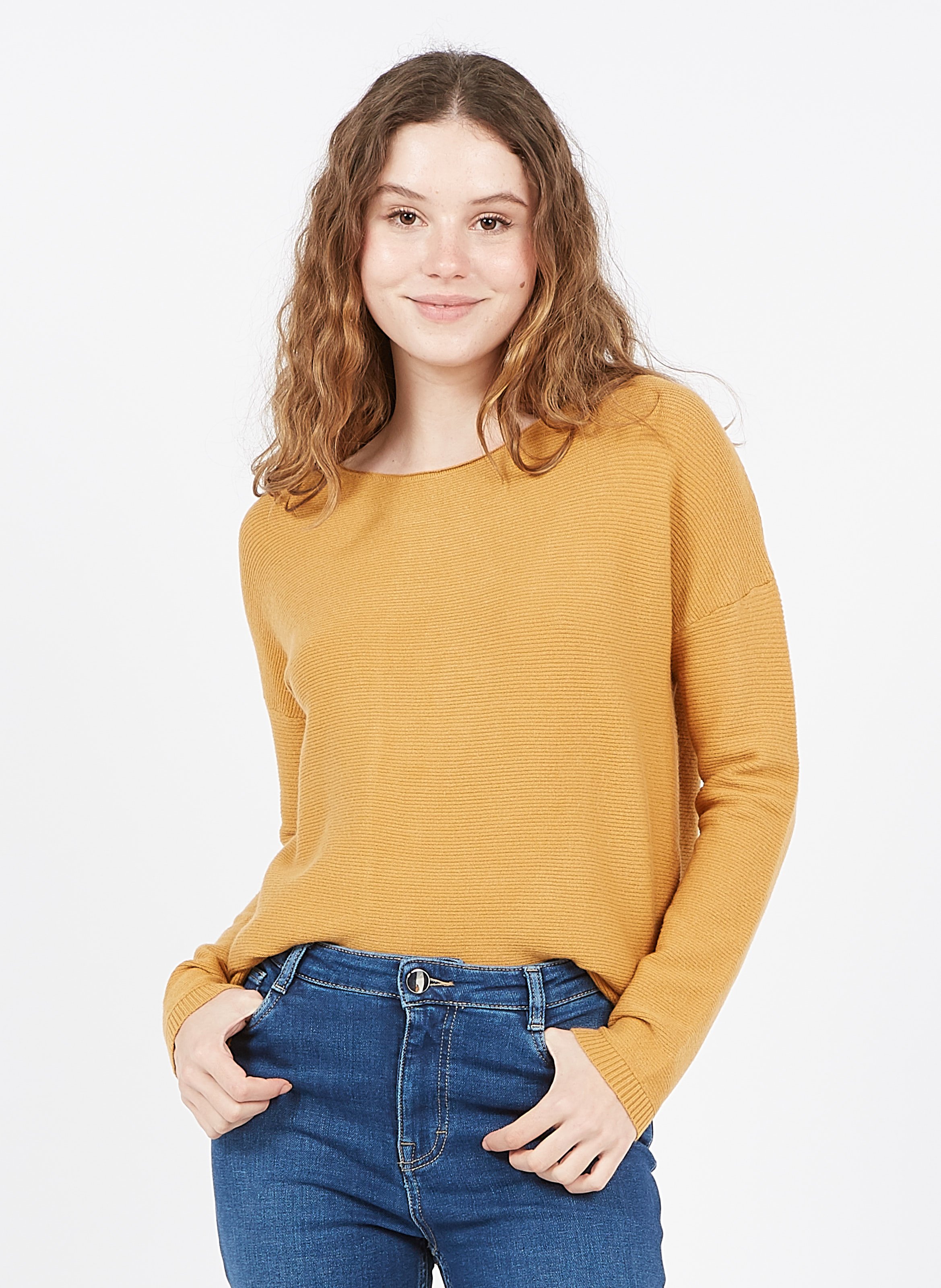 express yellow sweater