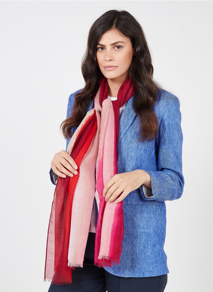 SUD EXPRESS Pink Printed floaty scarf